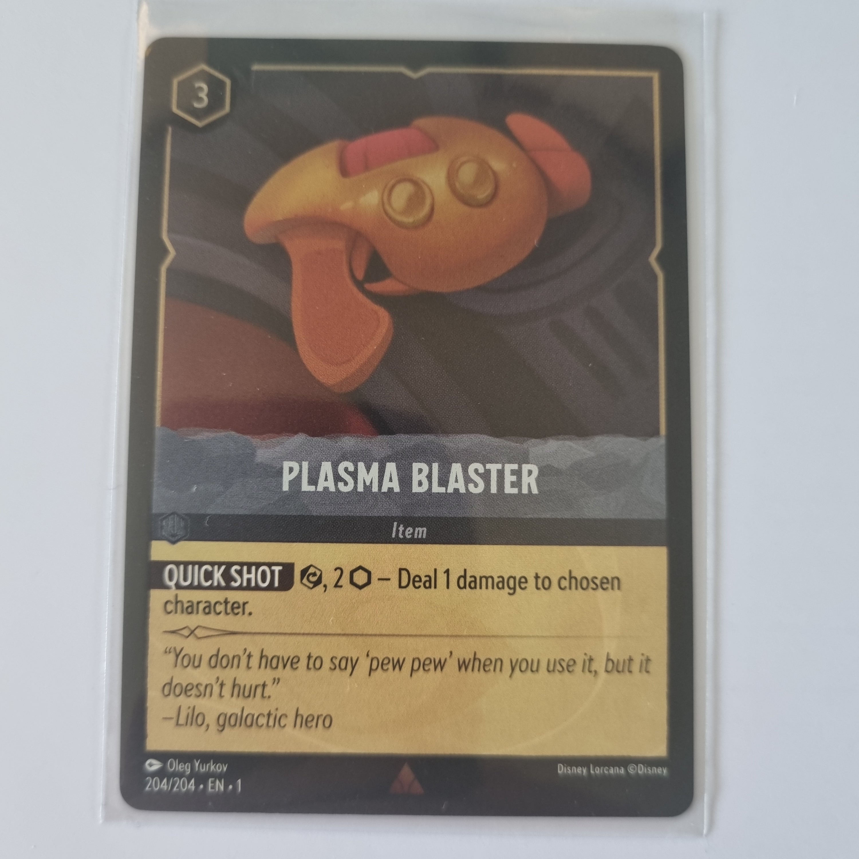 Lorcana - First Chapter - Coldfoil - Plasma Blaster - 204/204 - Rare