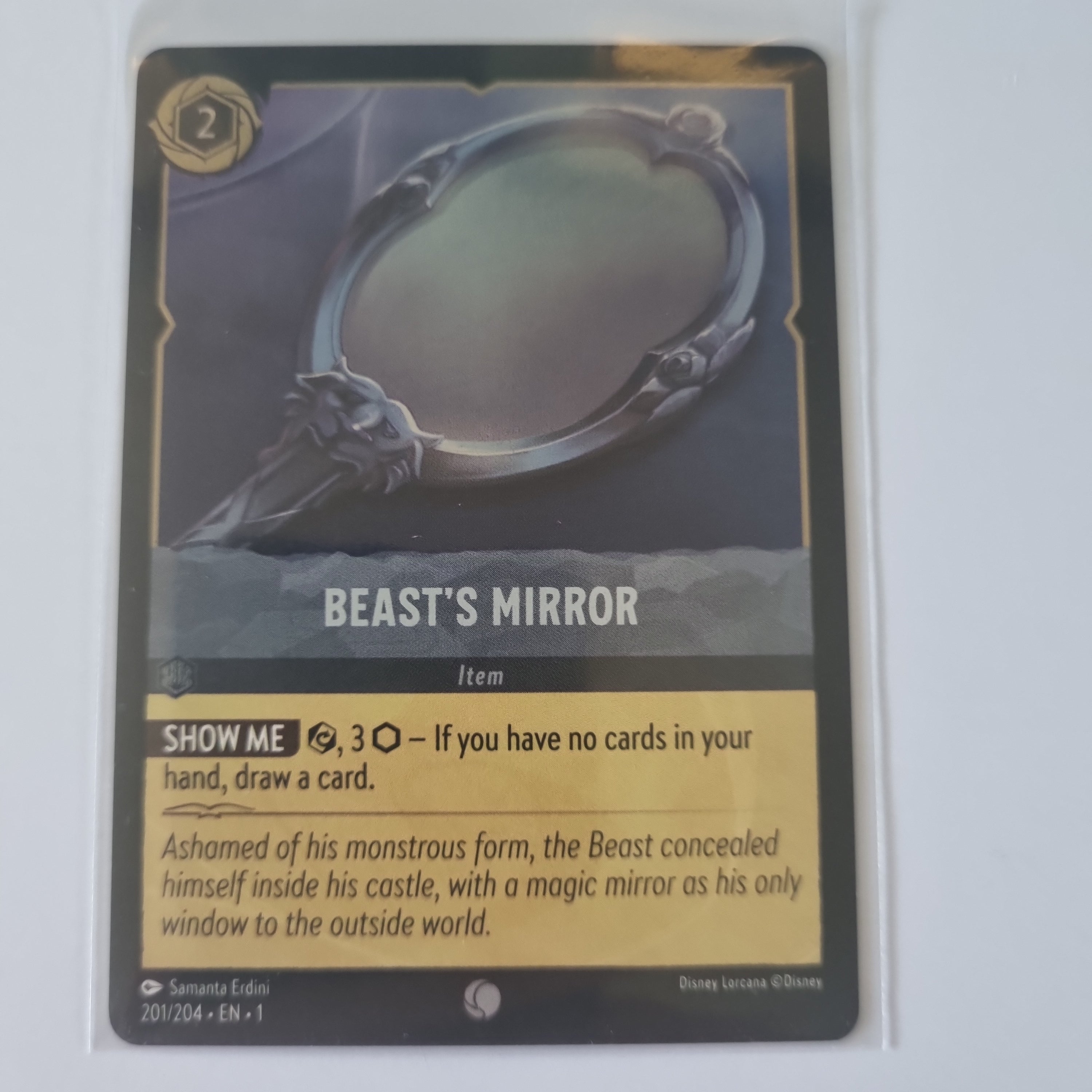 Lorcana - First Chapter - Coldfoil - Beast's Mirror - 201/204 - Common