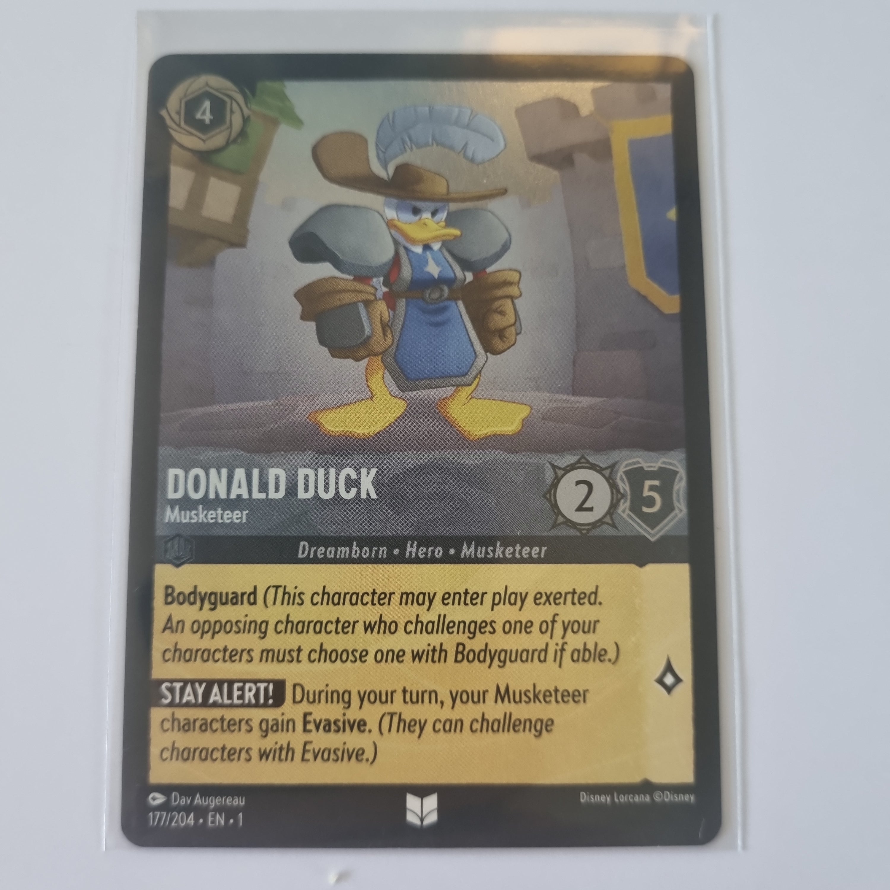 Lorcana - First Chapter - Coldfoil - Donald Duck - Musketeer - 177/204 - Uncommon