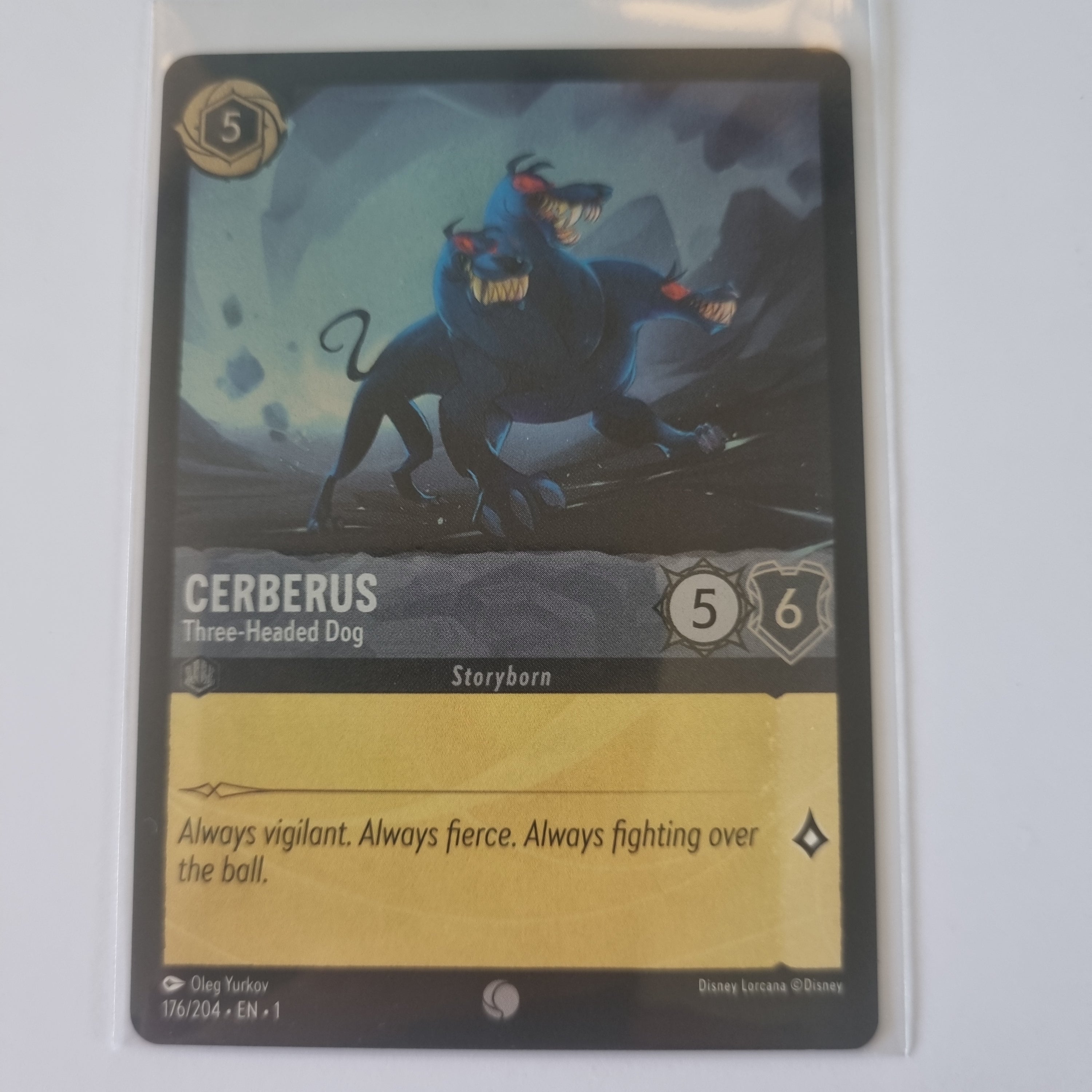 Lorcana - First Chapter - Coldfoil - Cerberus - Three-Headed Dog - 176/204 - Common