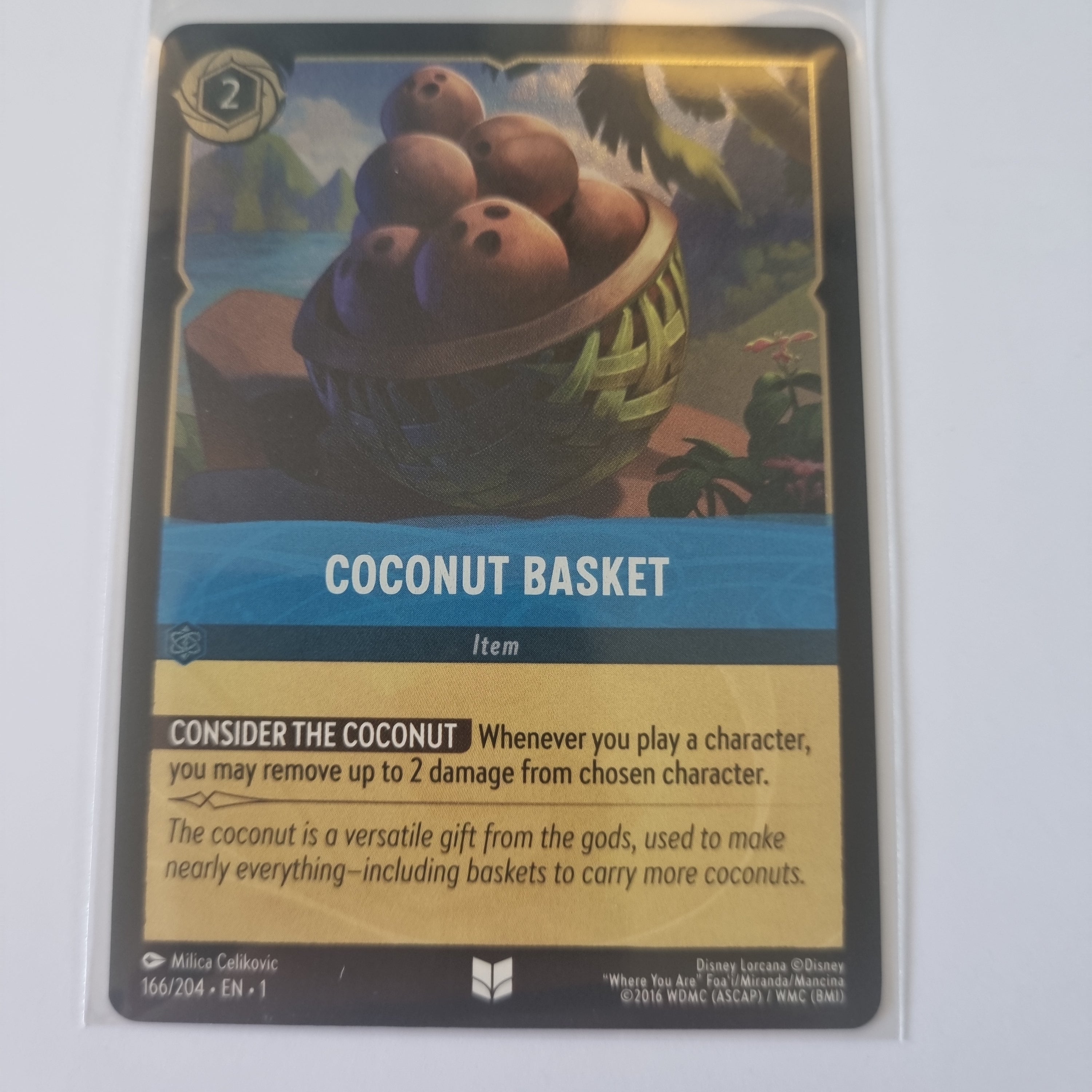 Lorcana - First Chapter - Coldfoil - Coconut Basket - 166/204 - Uncommon