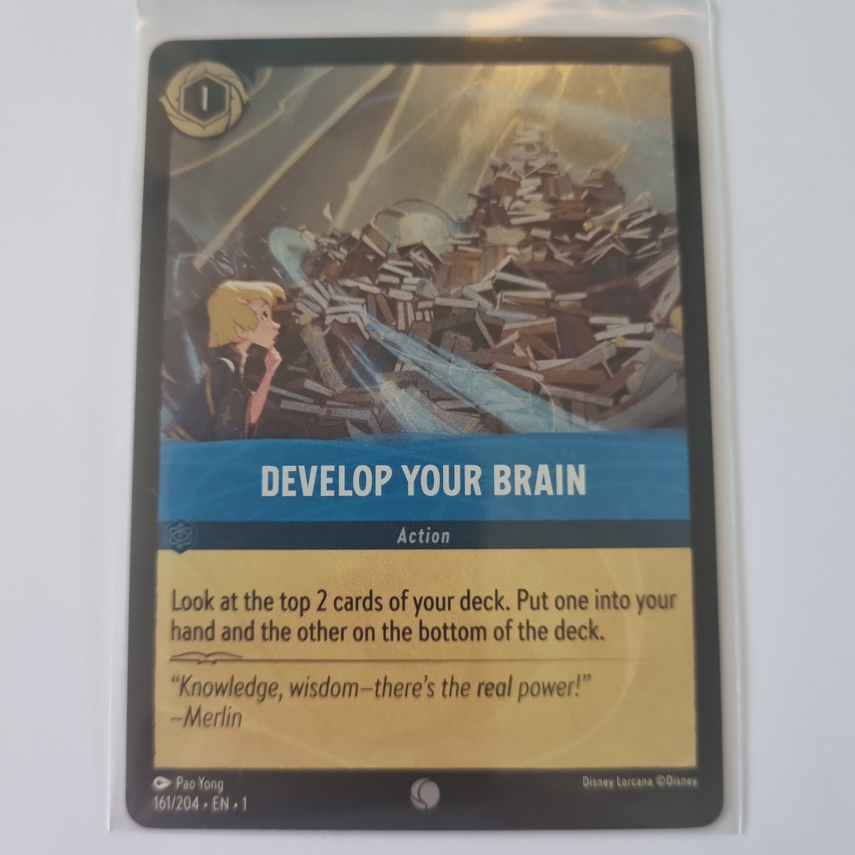 Lorcana - First Chapter - Coldfoil - Develop Your Brain - 161/204 - Common