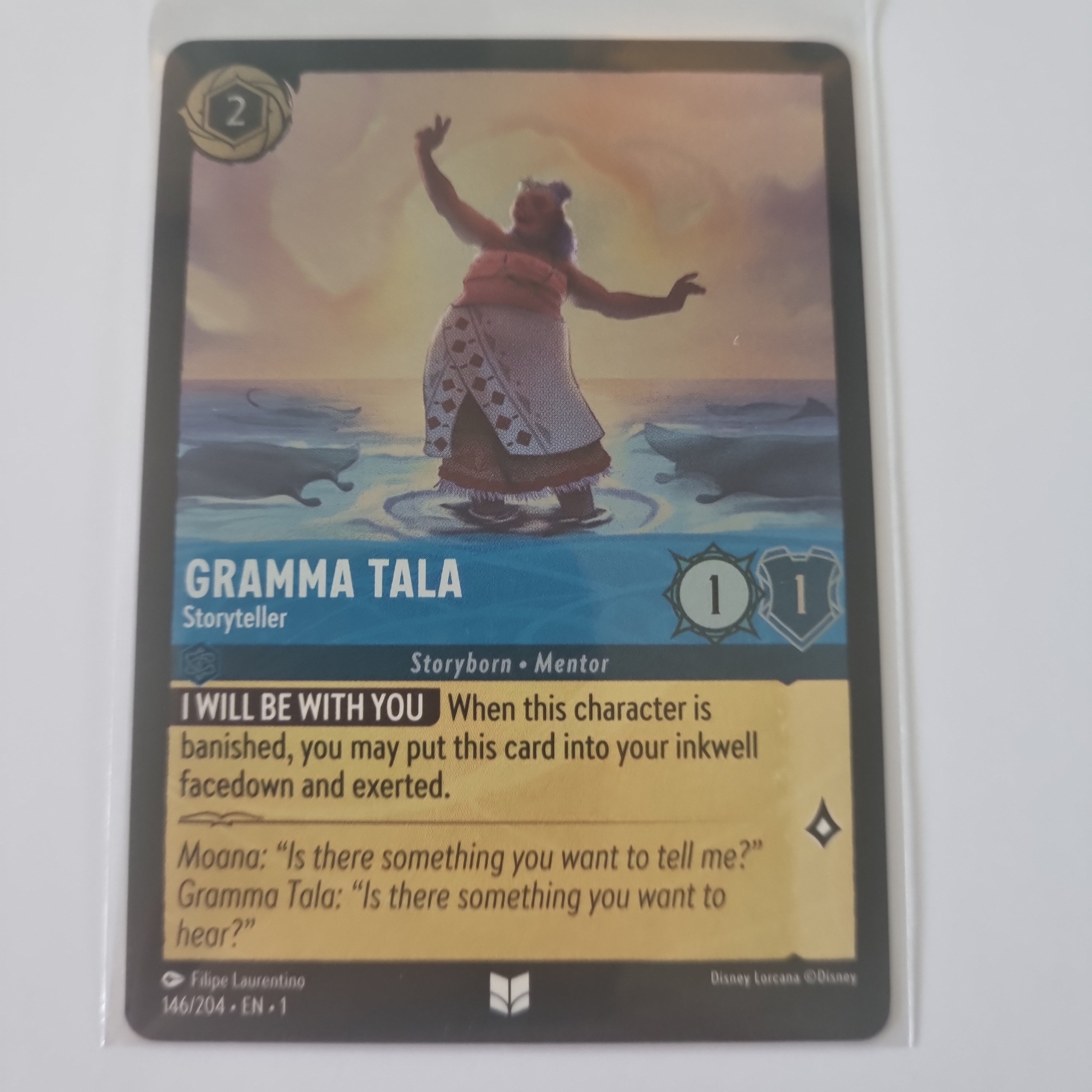 Lorcana - First Chapter - Coldfoil - Gramma Tala - Storyteller - 146/204 -Uncommon