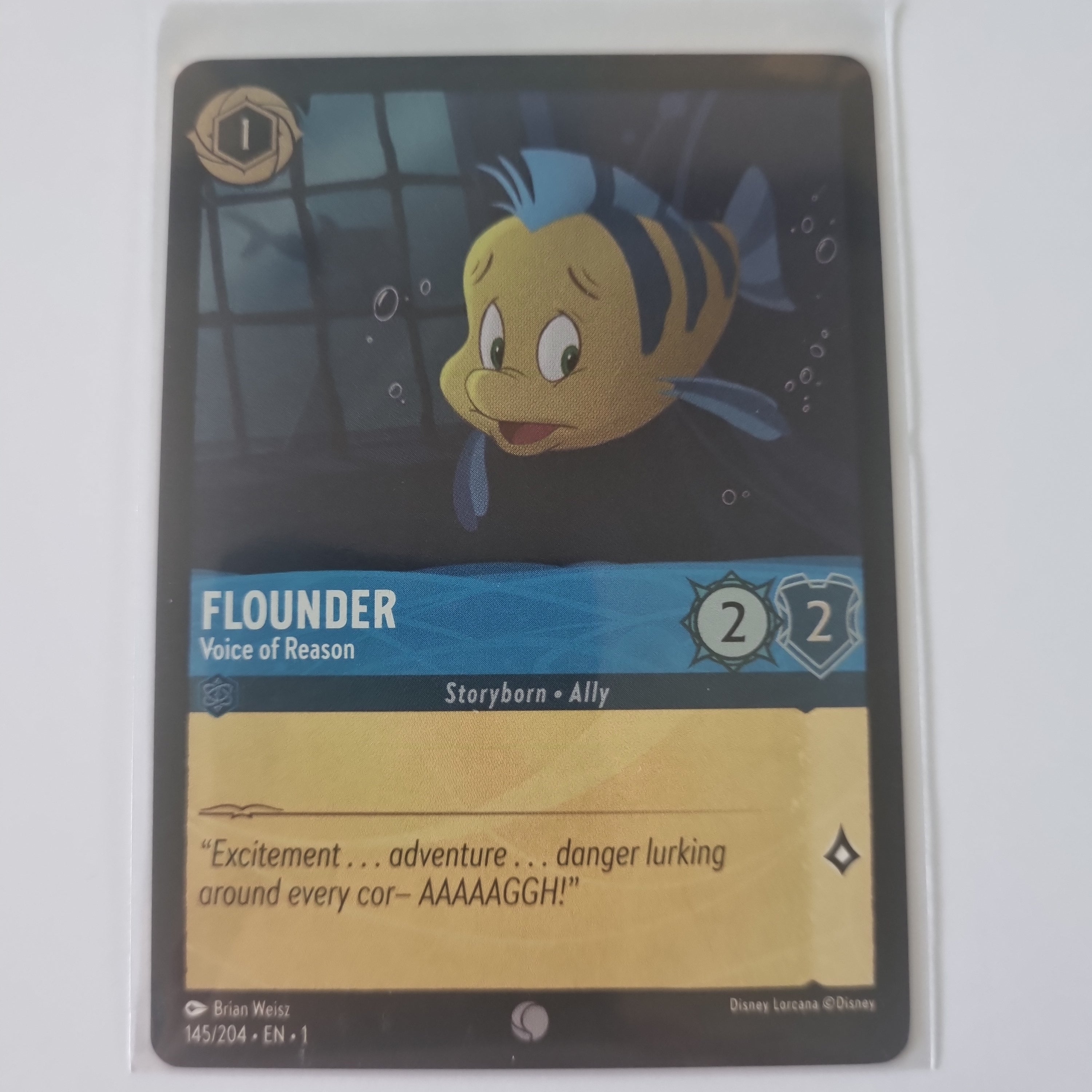 Lorcana - First Chapter - Coldfoil - Flounder - Voice Of Reason - 145/204 - Common