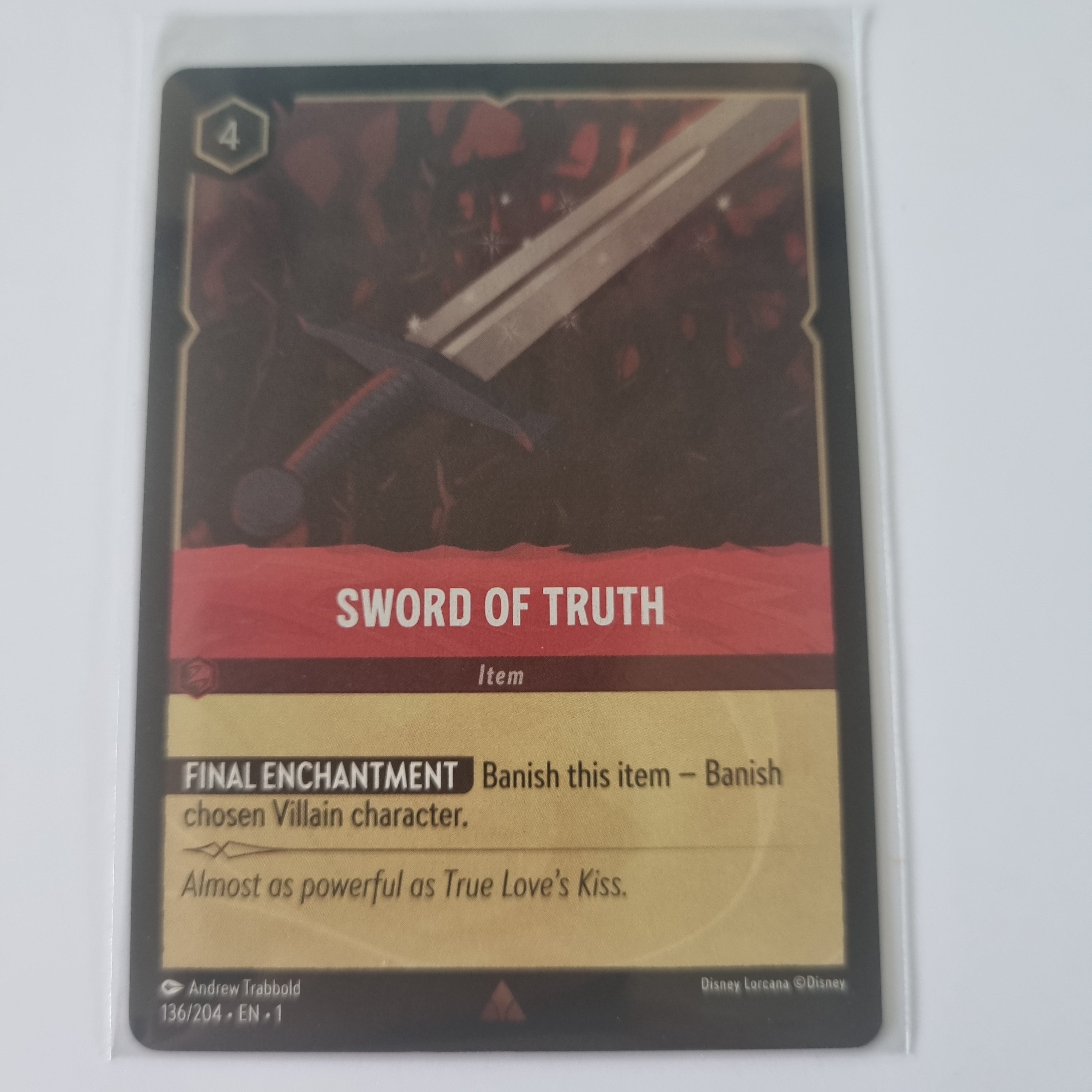 Lorcana - First Chapter - Coldfoil - Sword of Truth - 136/204 - Rare