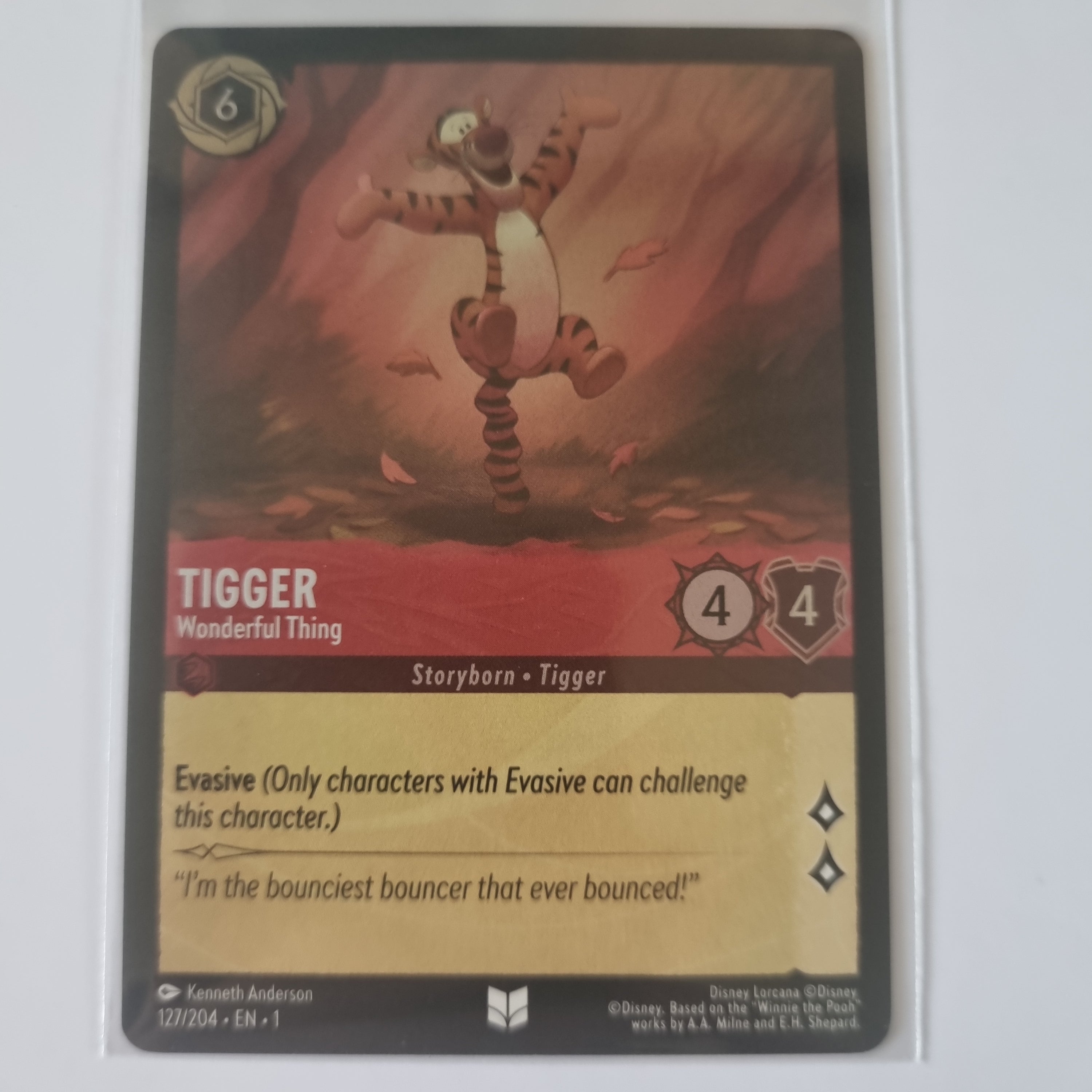 Lorcana - First Chapter - Coldfoil - Tigger - Wonderful Things - 127/204 - Uncommon