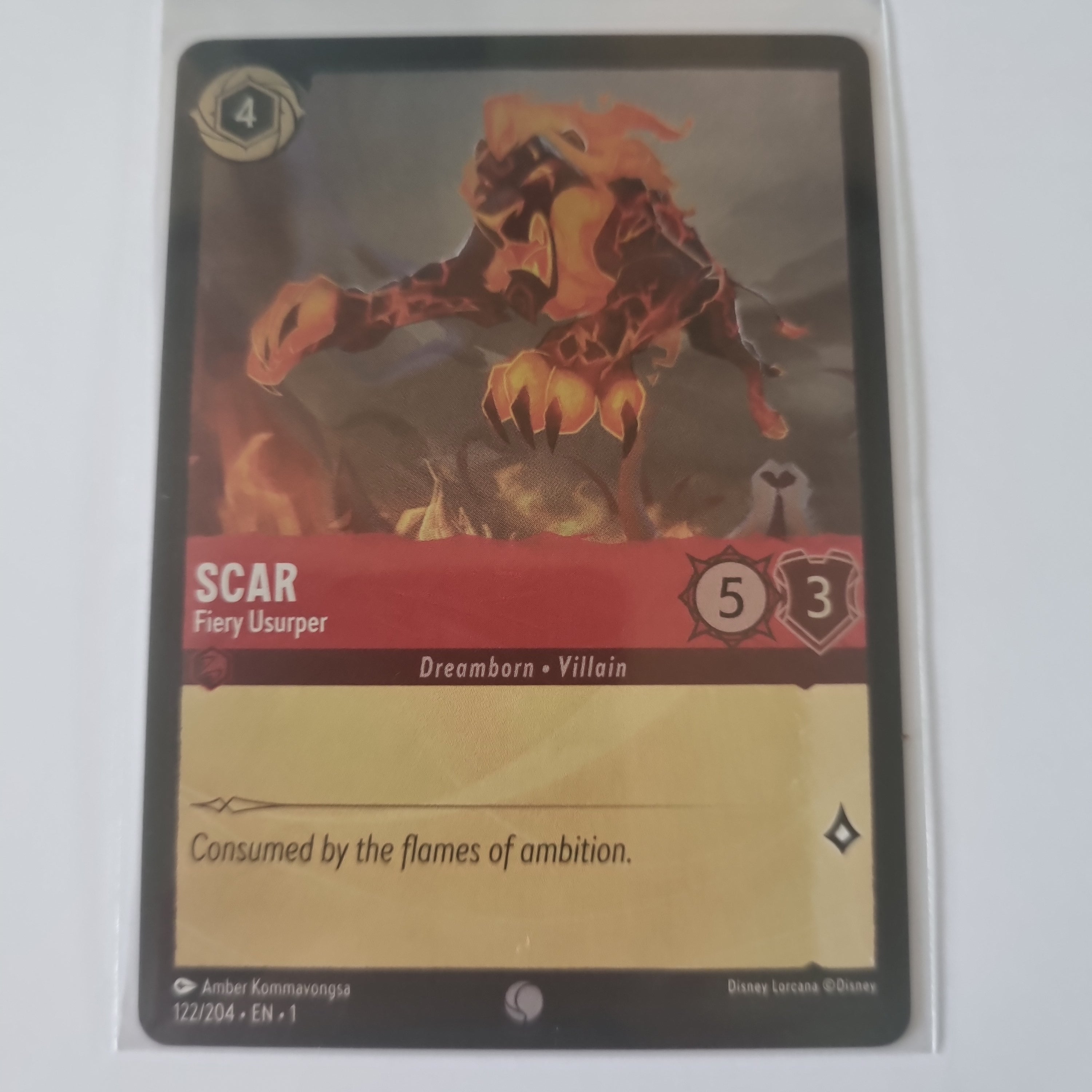 Lorcana - First Chapter - Coldfoil - Scar - Fiery Usurper - 122/204 - Common