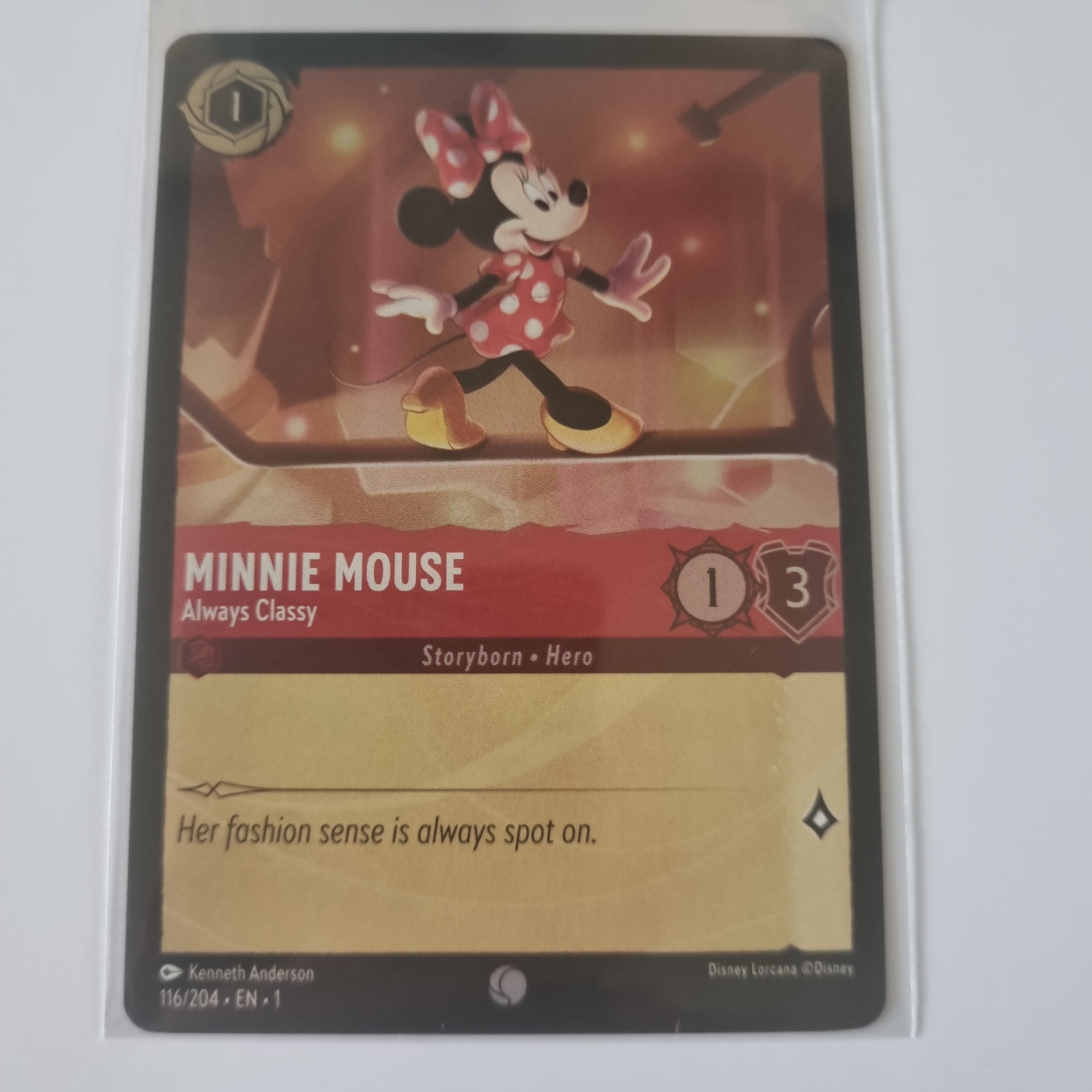 Lorcana - First Chapter - Coldfoil - Minnie Mouse - Always Classy - 116/204 - Common