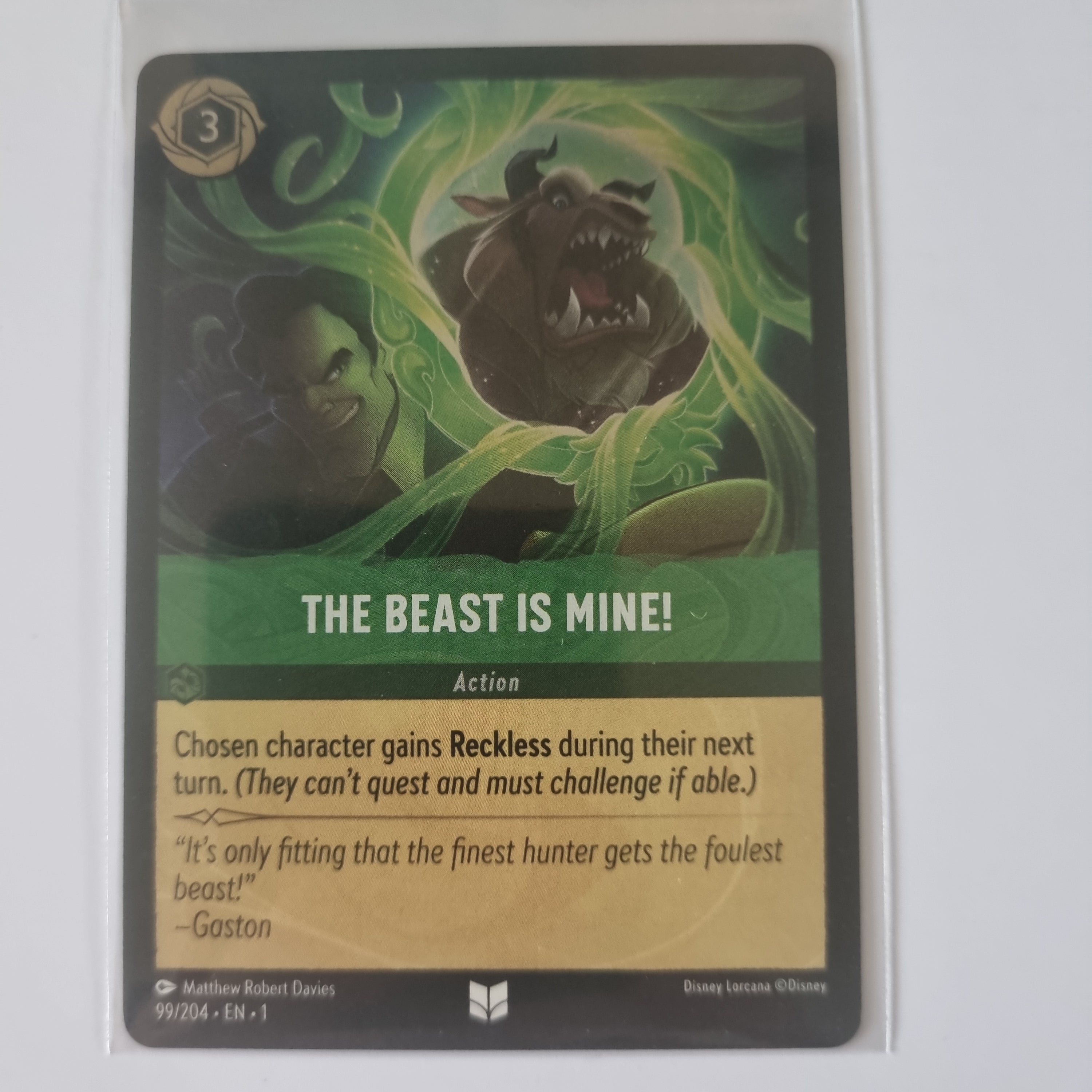 Lorcana - First Chapter - Coldfoil - The Beast Is Mine! - 99/204 - Uncommon