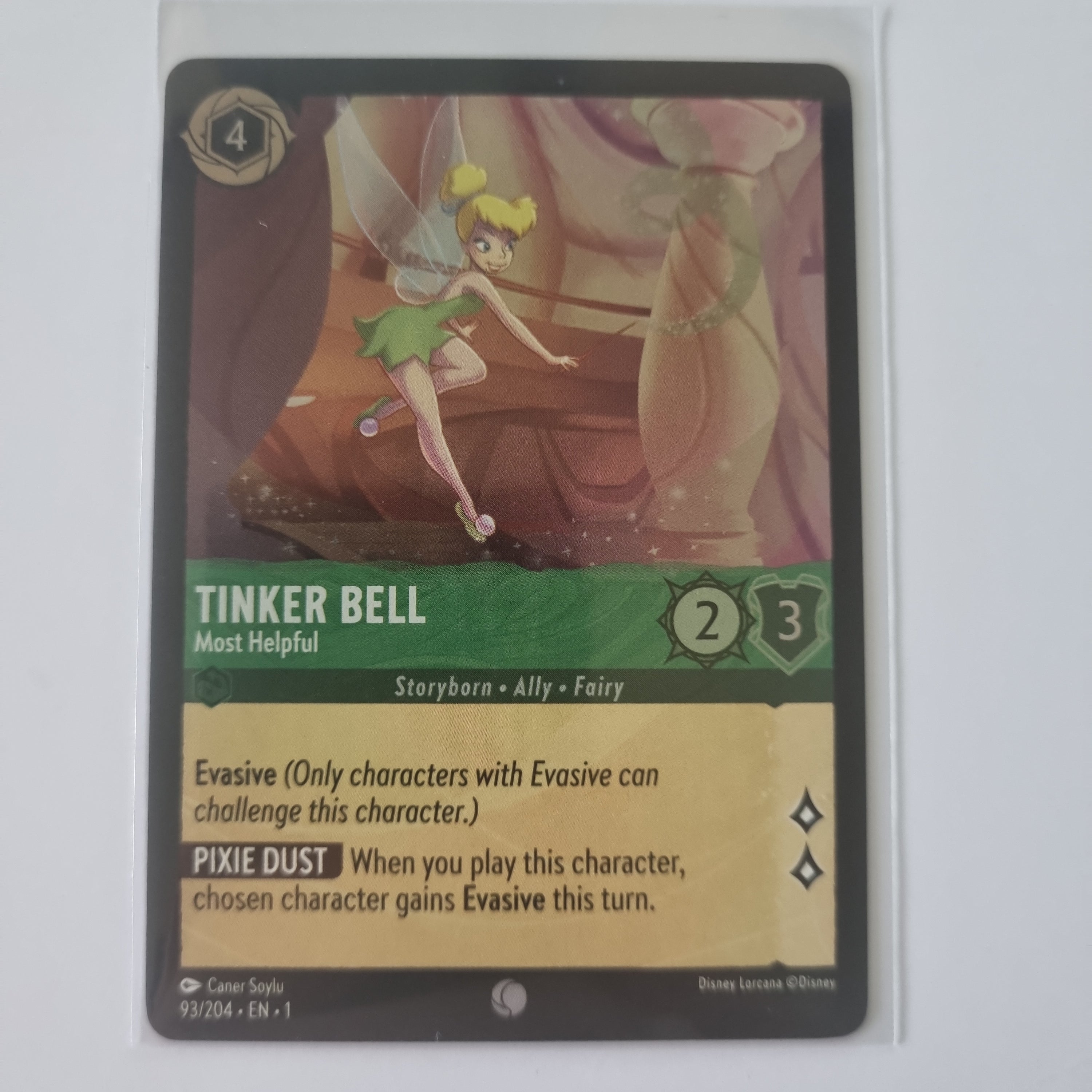 Lorcana - First Chapter - Coldfoil - Tinker Bell - Most Helpful - 93/204 - Common