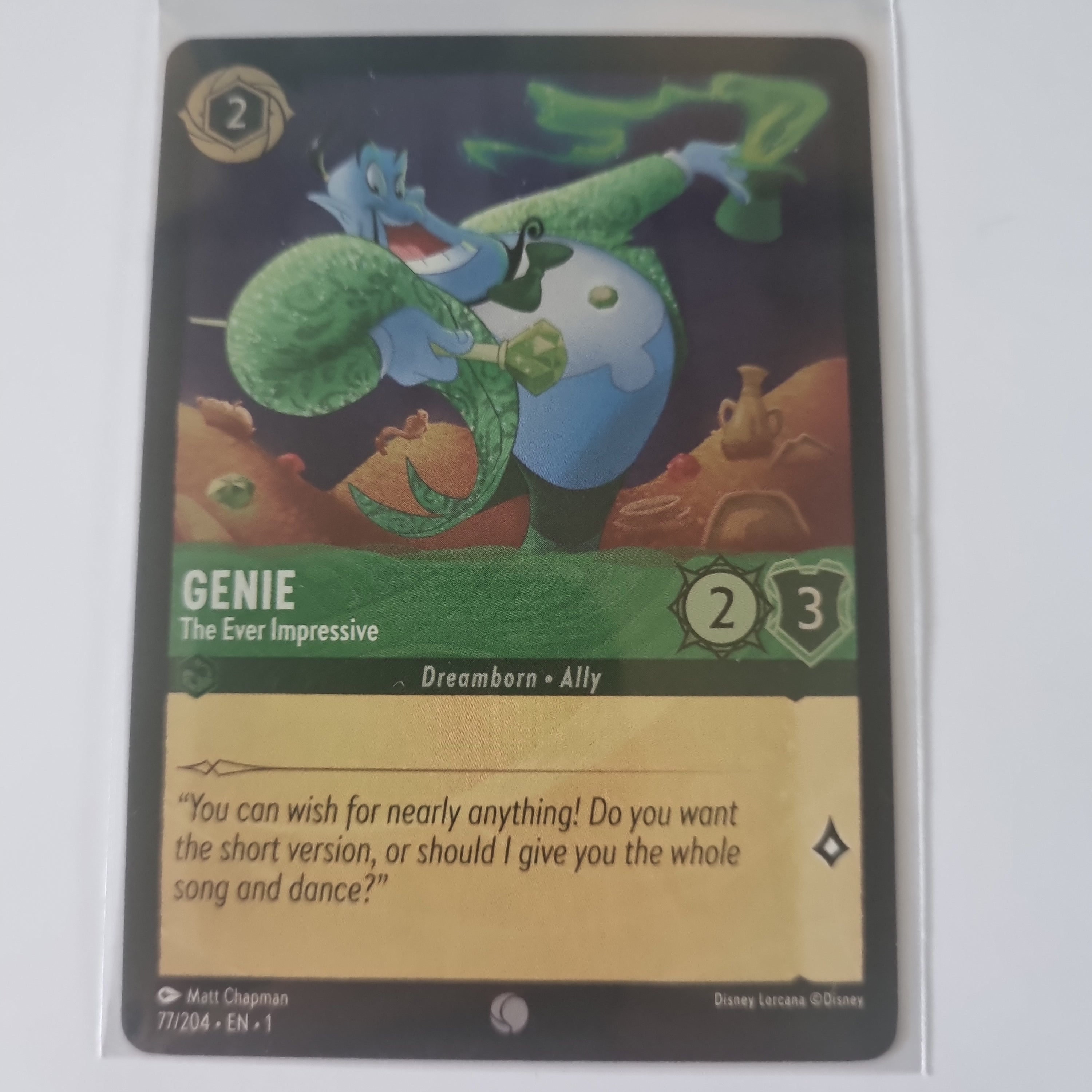 Lorcana - First Chapter - Coldfoil - Genie - The Ever Impressive - 77/204 - Common