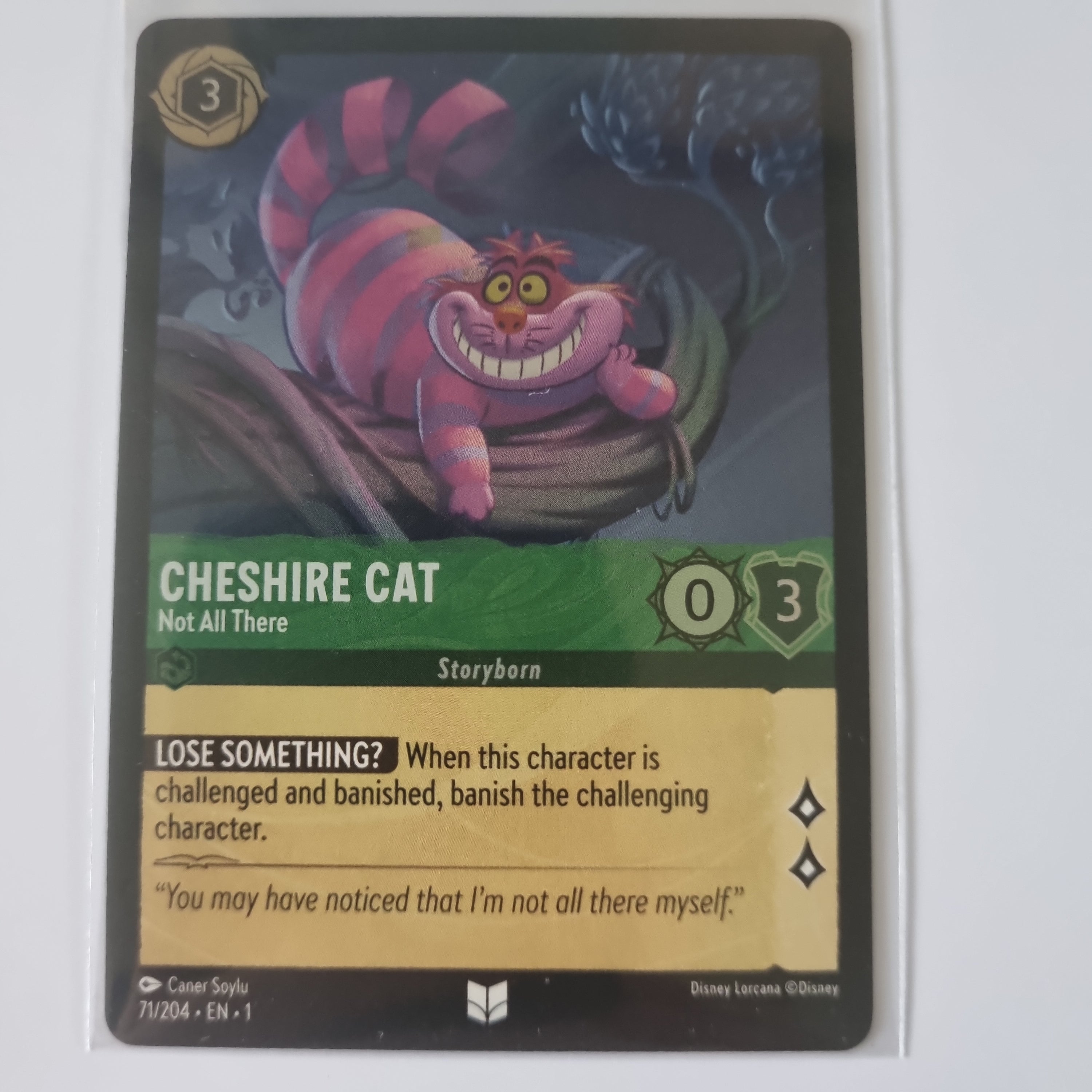 Lorcana - First Chapter - Coldfoil - Cheshire Cat - Not All There - 71/204 Uncommon