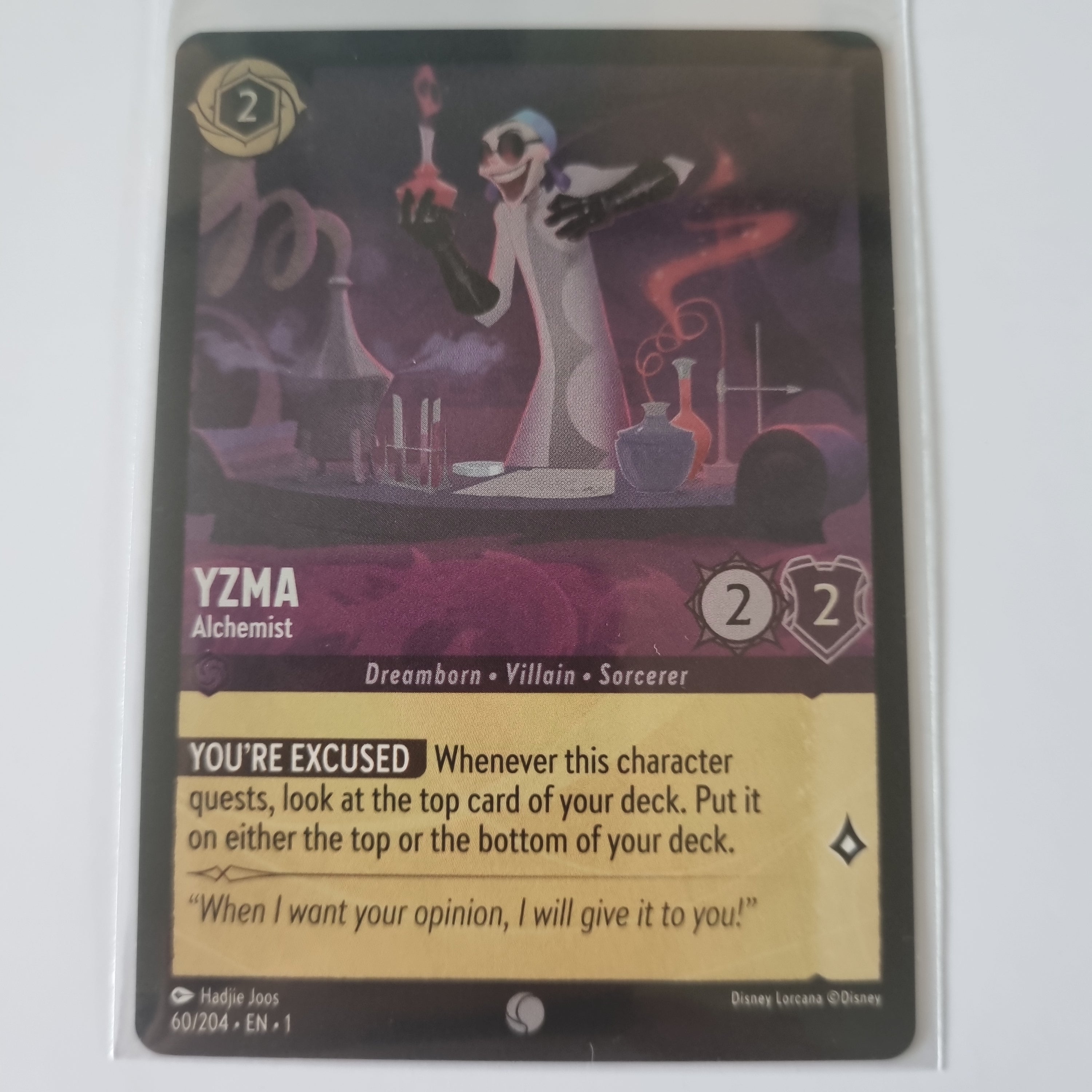 Lorcana - First Chapter - Coldfoil - Yzma - Alchemist - 60/204 - Common