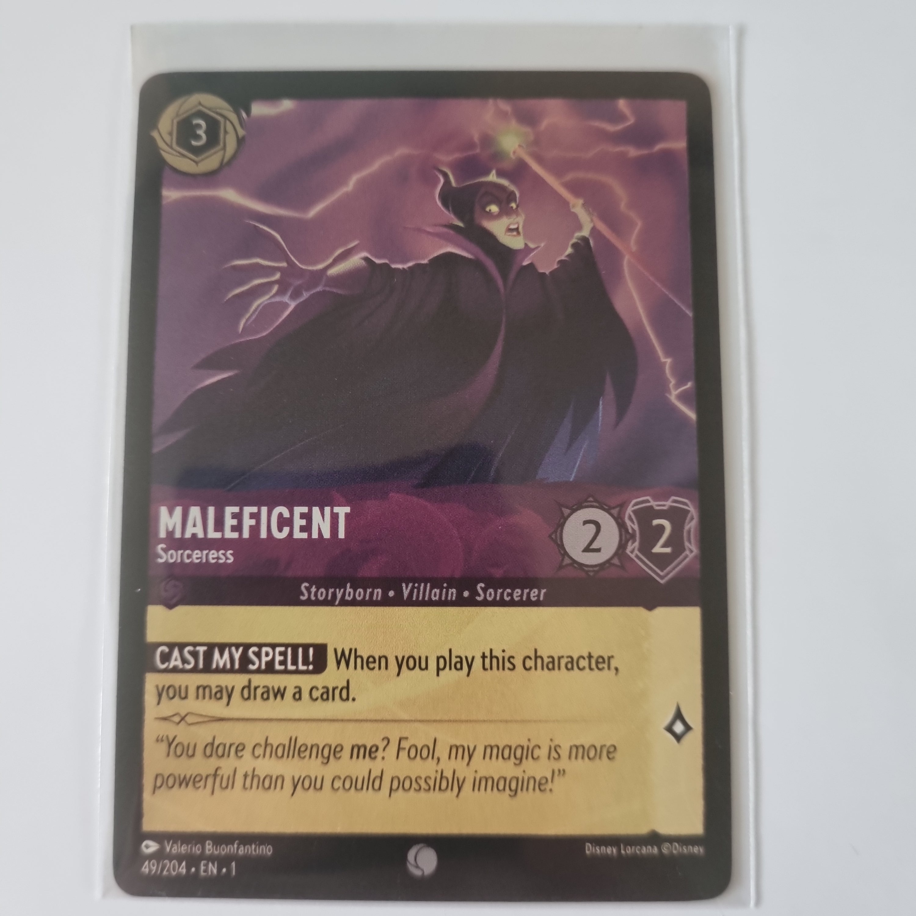 Lorcana - First Chapter - Coldfoil - Maleficent - Sorceress - 49/204 - Common