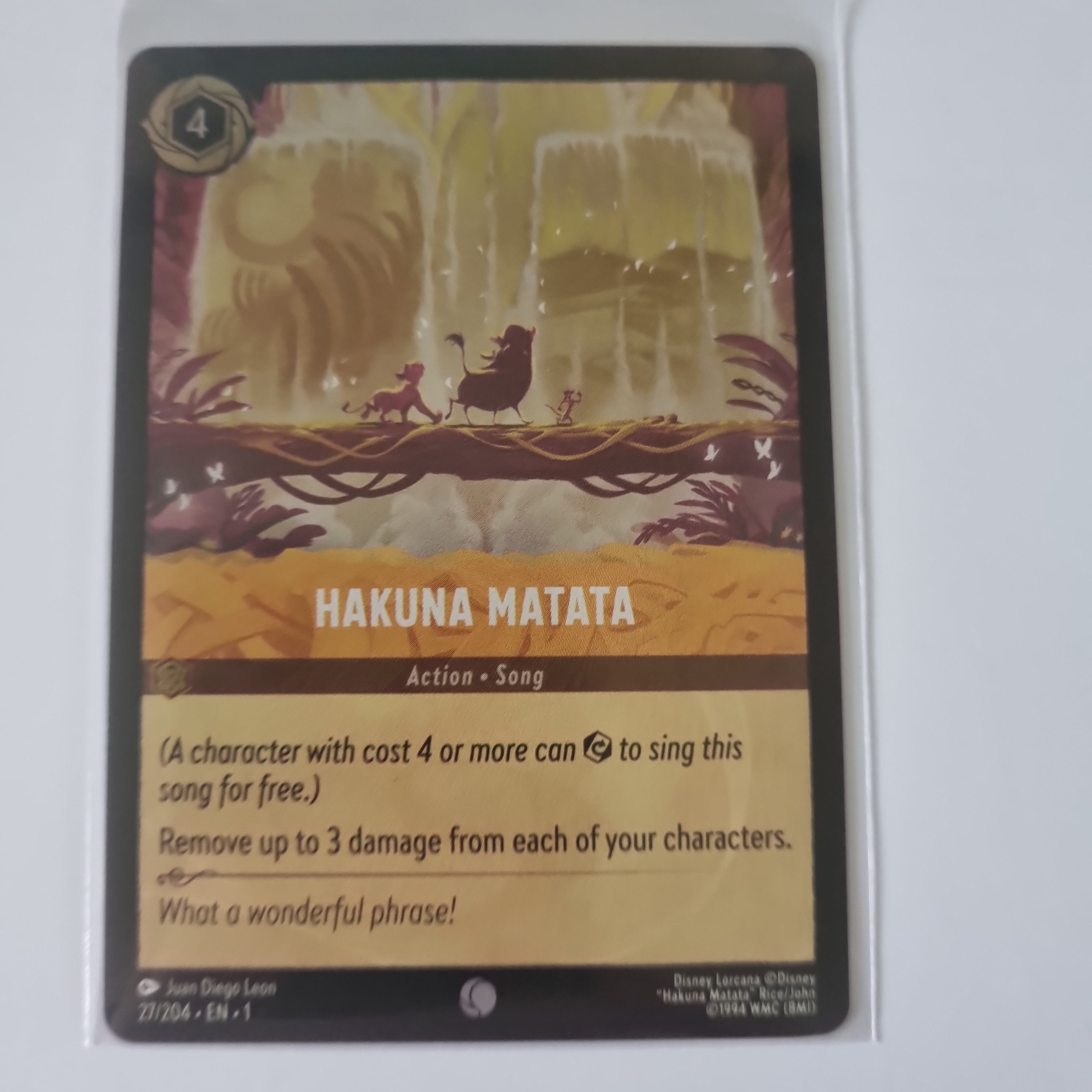 Lorcana - First Chapter - Coldfoil - Hakuna Matata - 27/204 - Common