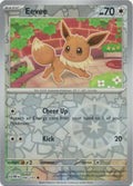 Pokemon TCG -Obsidian Flames -#166 -Eevee -Common -Reverse Holo
