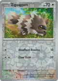 Pokemon TCG -Obsidian Flames -#167 -Zigzagoon -Common -Reverse Holo