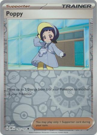 Pokemon TCG -Obsidian Flames -#193 -Poppy -Uncommon -Reverse Holo