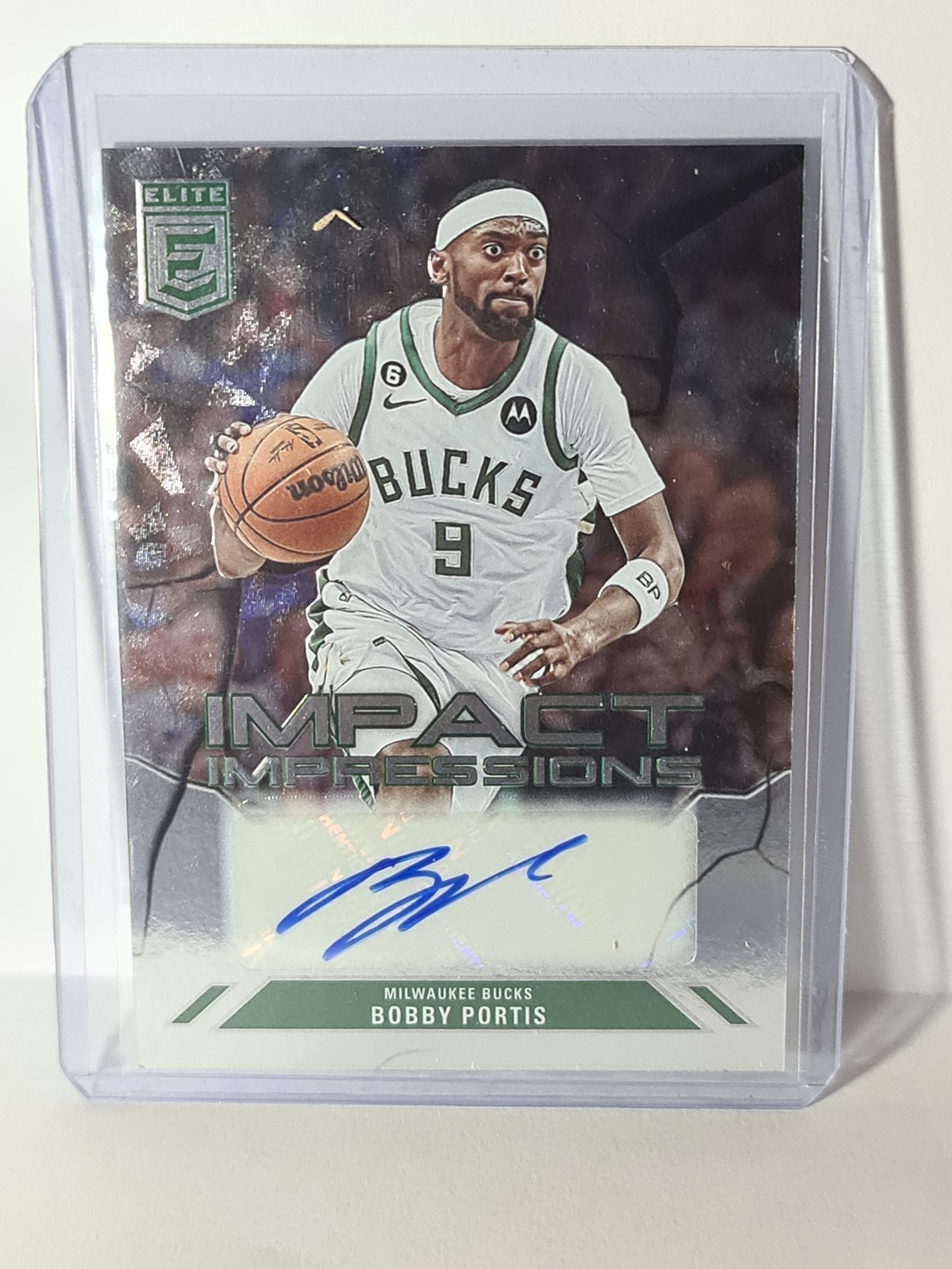 2023-24 Panini Donruss Elite - Impact Impressions Signature II-BOB Bobby Portis