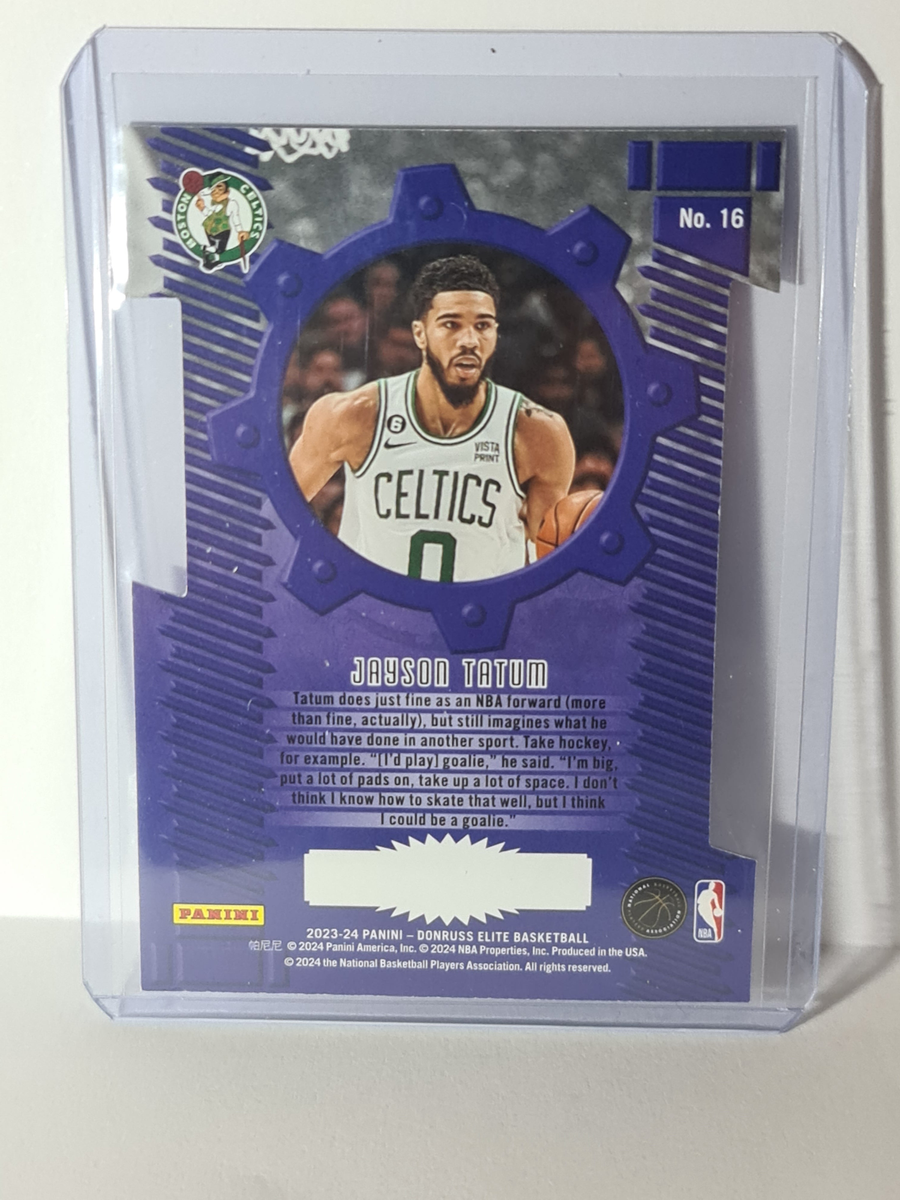 2023-24 Panini Donruss Elite - Craftsmen ORANGE DIE-CUT #16 Jason Tatum Celtics