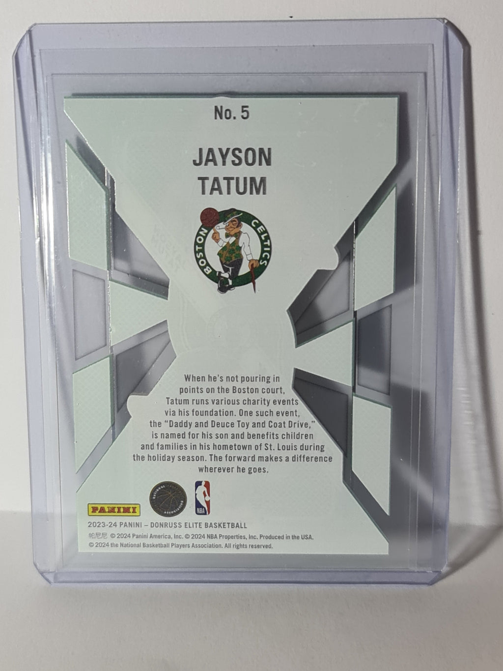 2023-24 Panini Donruss Elite - Deck - #5 - Jason Tatum - Celtics