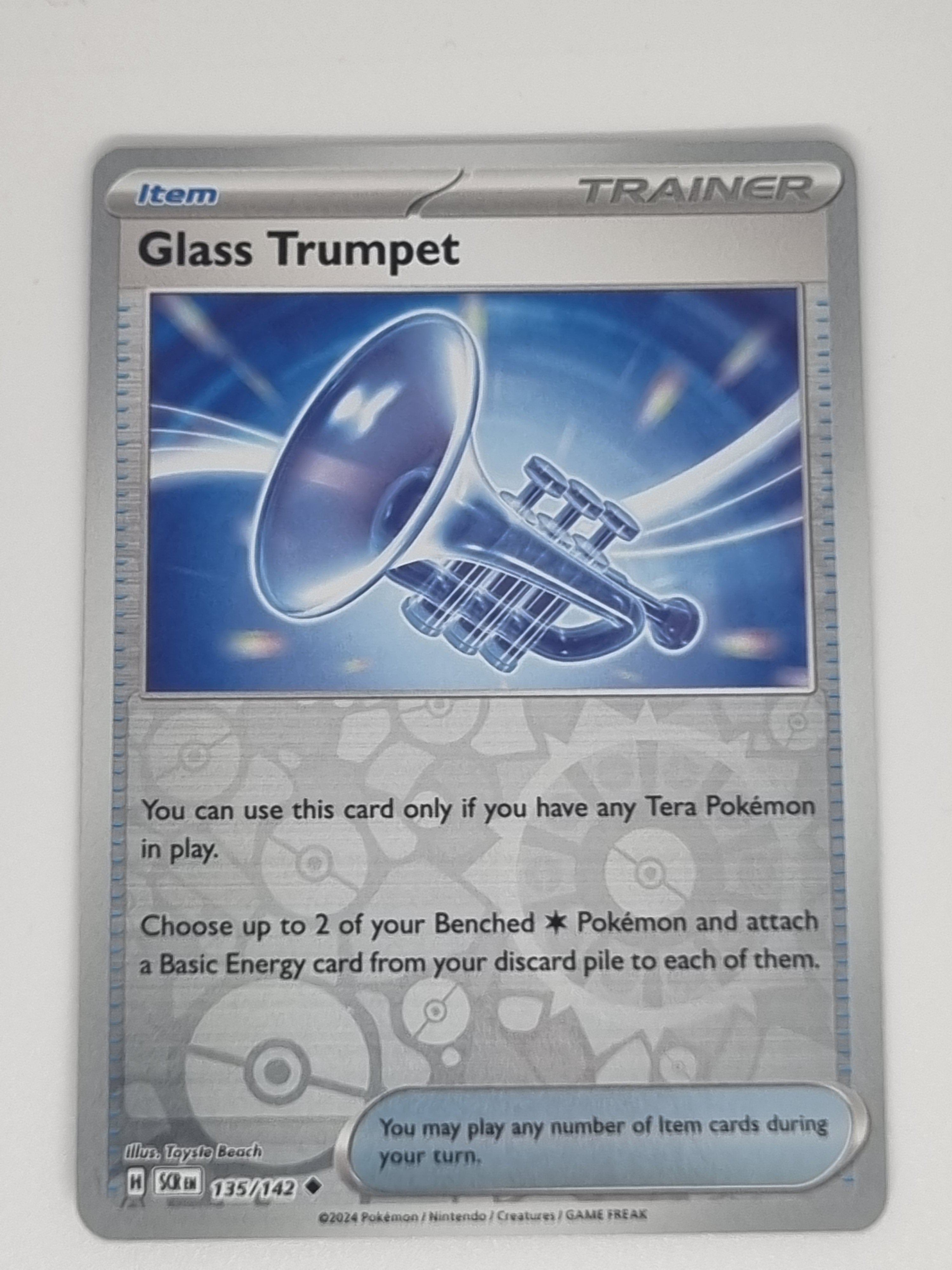 Pokemon TCG - Stellar Crown - #135/142 - Glass Trumpet - Uncommon - Reverse Holo