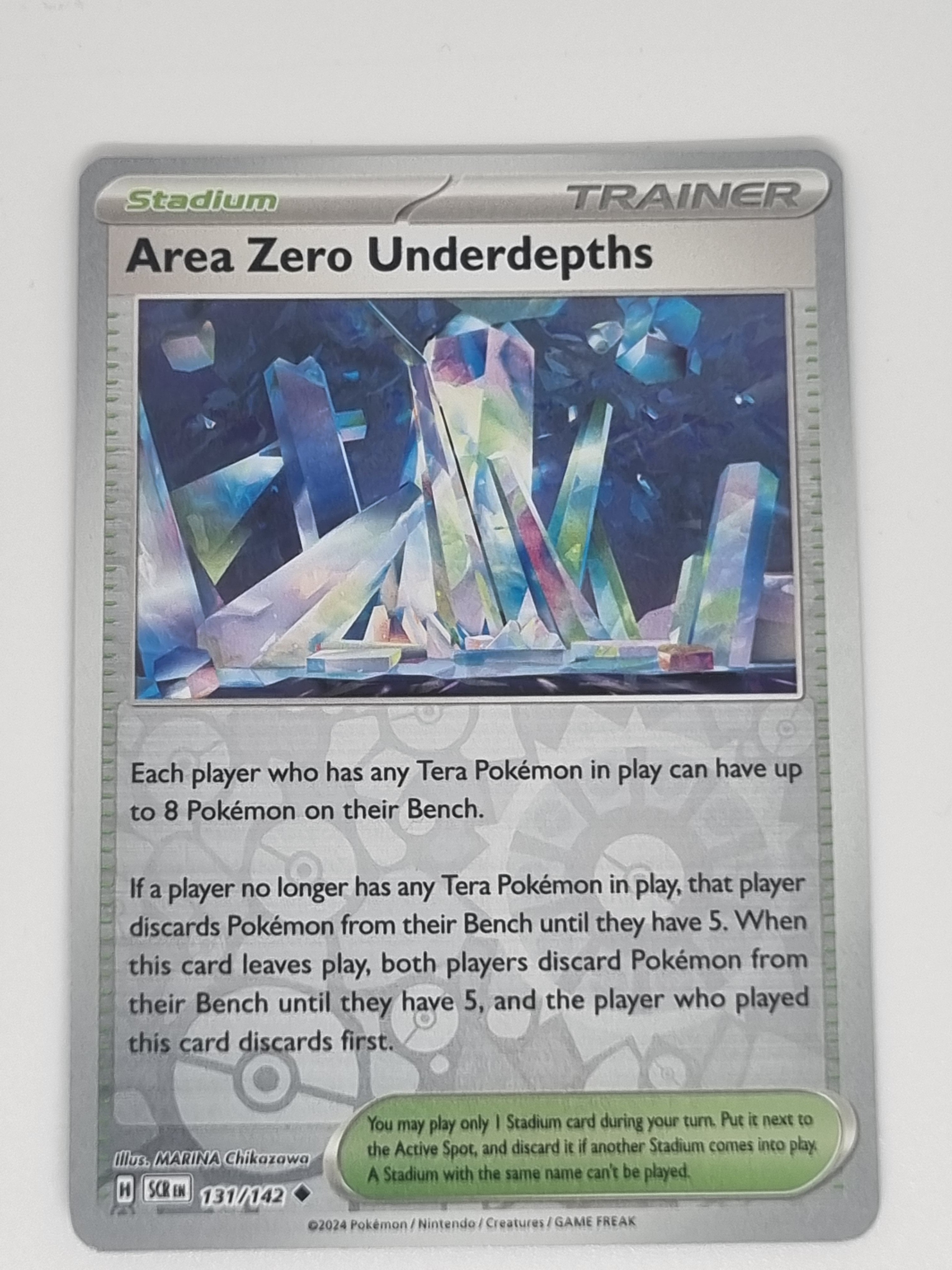 Pokemon TCG Stellar Crown #131/142 Area Zero Underdepths - Uncommon Reverse Holo