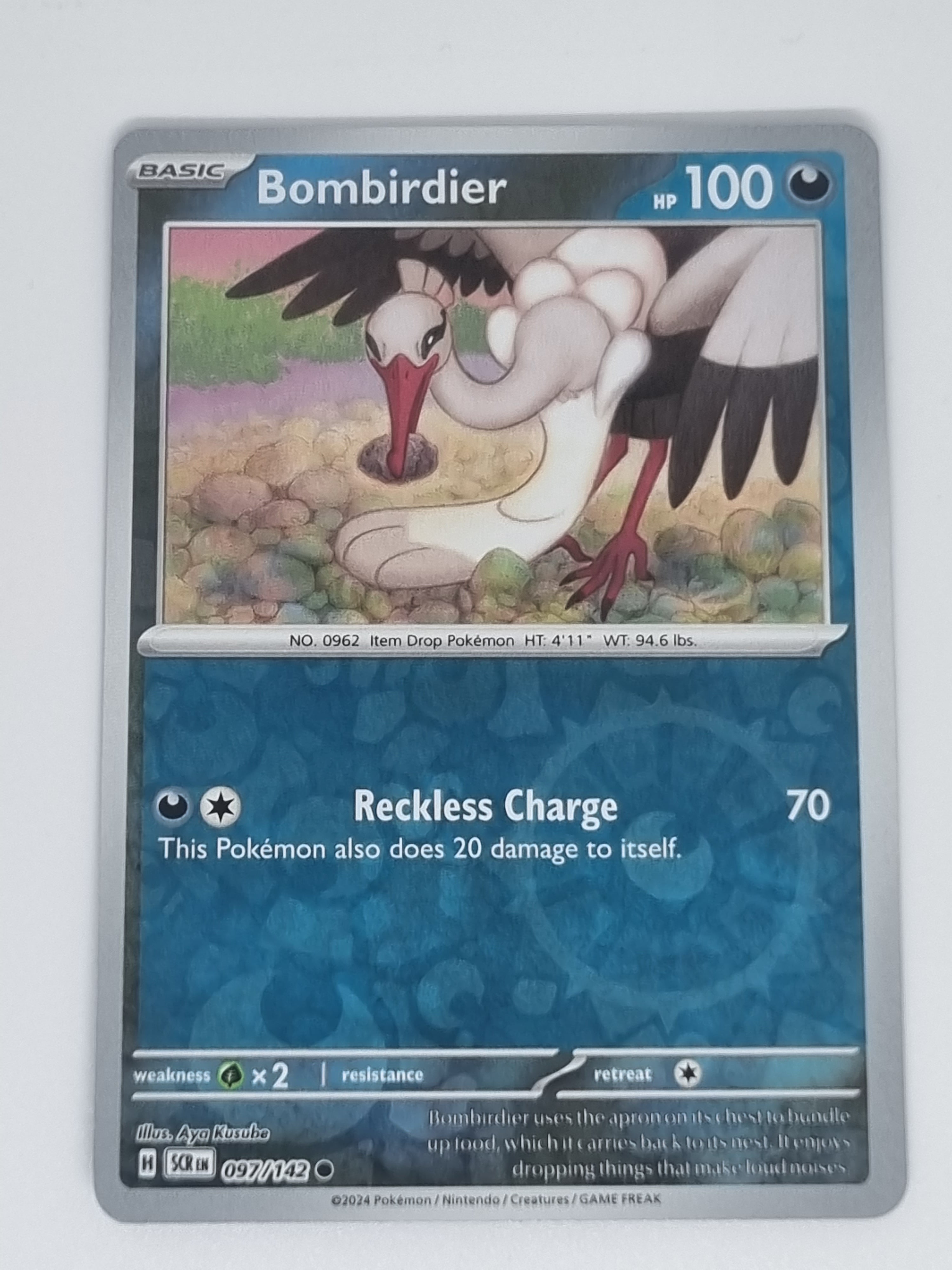 Pokemon TCG - Stellar Crown - #097/142 - Bombirdier - Common - Reverse Holo