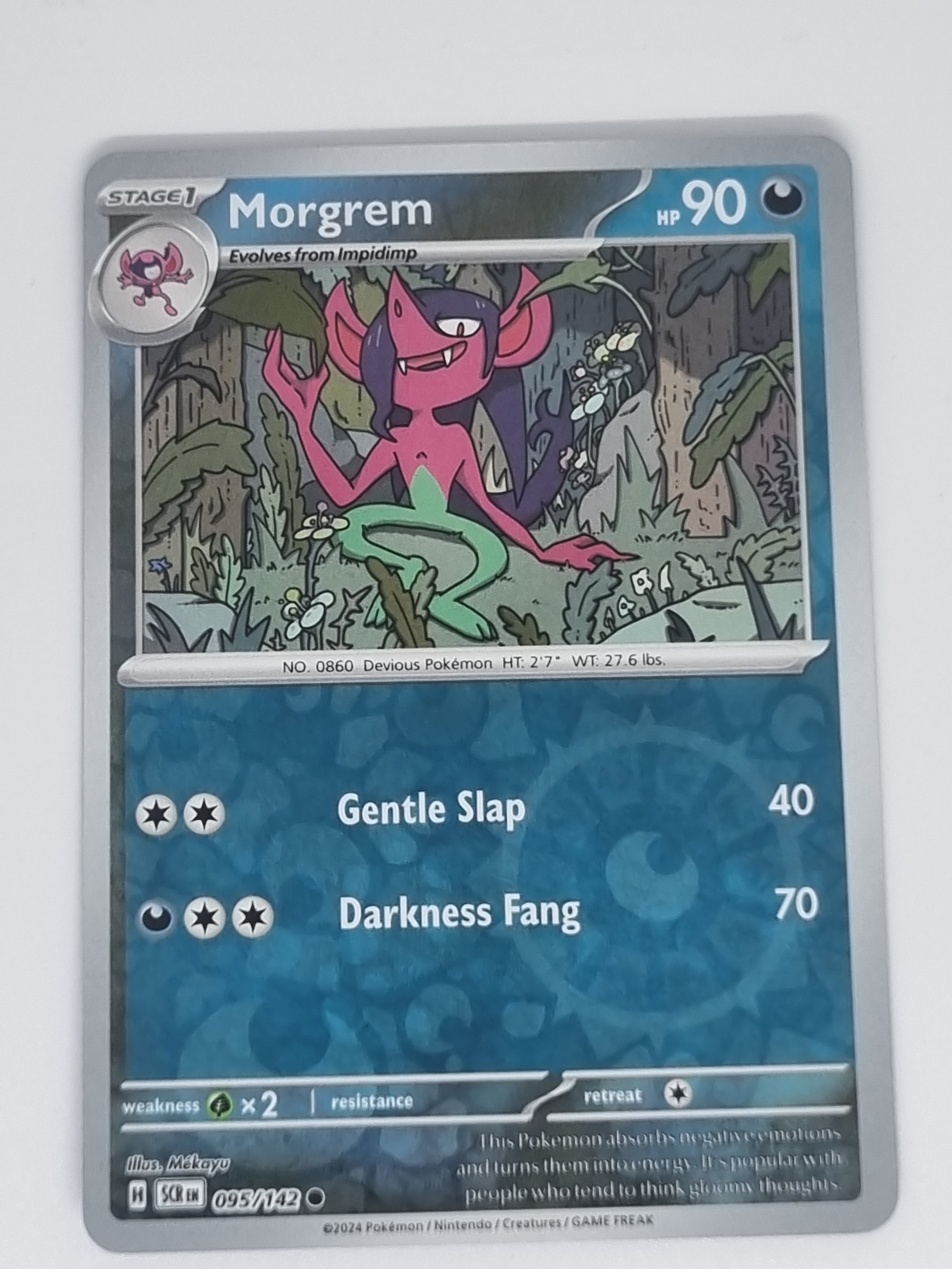 Pokemon TCG - Stellar Crown - #095/142 - Morgrem - Common - Reverse Holo