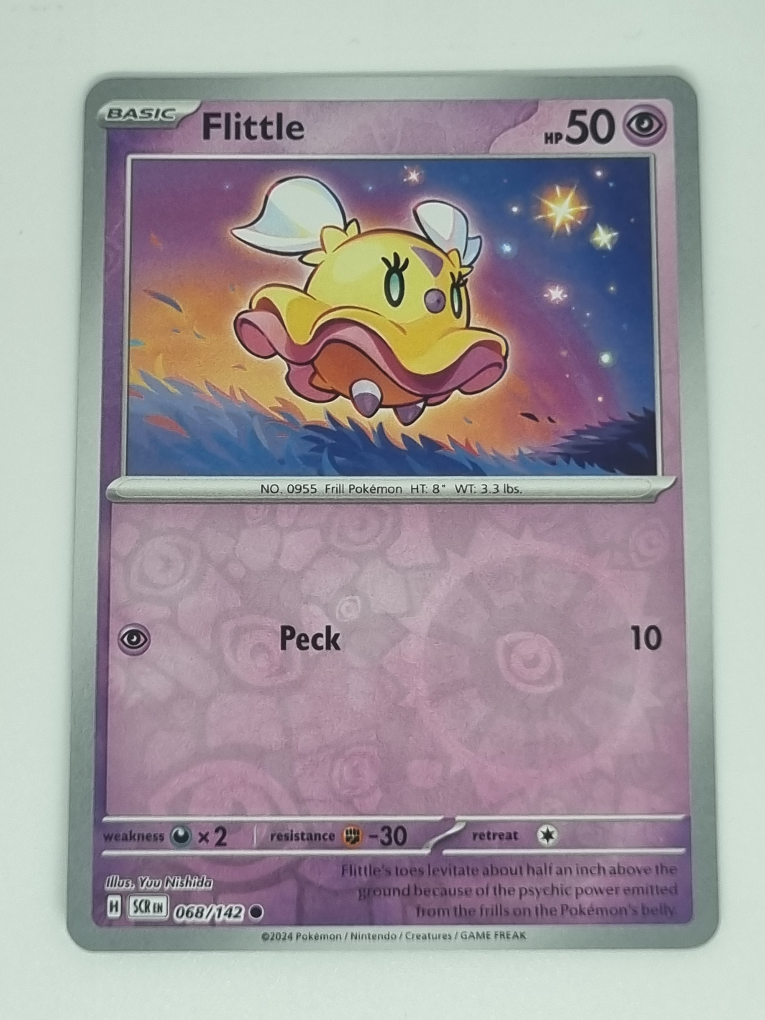 Pokemon TCG - Stellar Crown - #068/142 - Flittle - Common - Reverse Holo