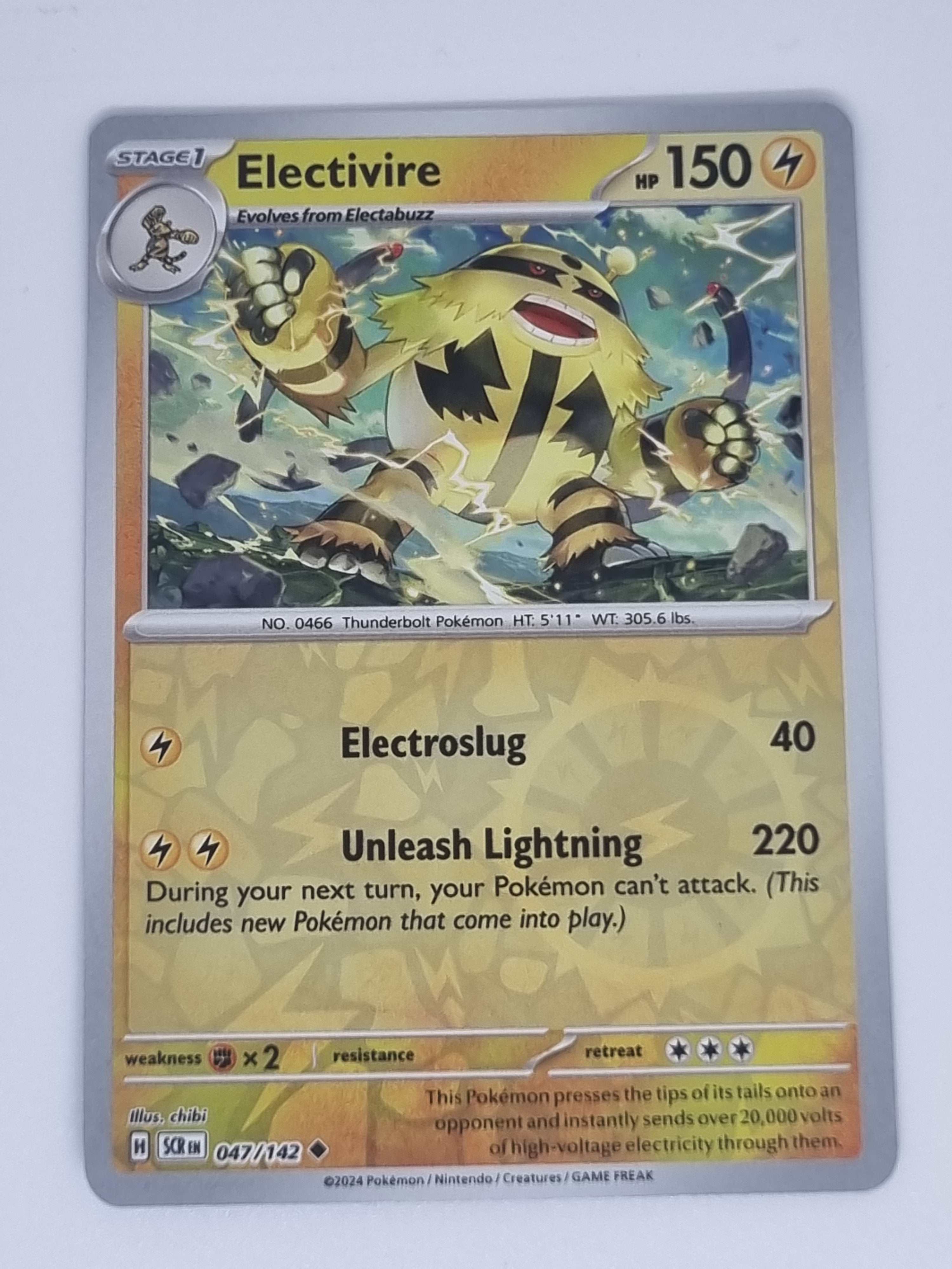 Pokemon TCG - Stellar Crown - #047/142 - Electivire - Uncommon - Reverse Holo
