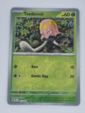 Pokemon TCG - Stellar Crown - #017/142 - Toedscool - Common - Reverse Holo