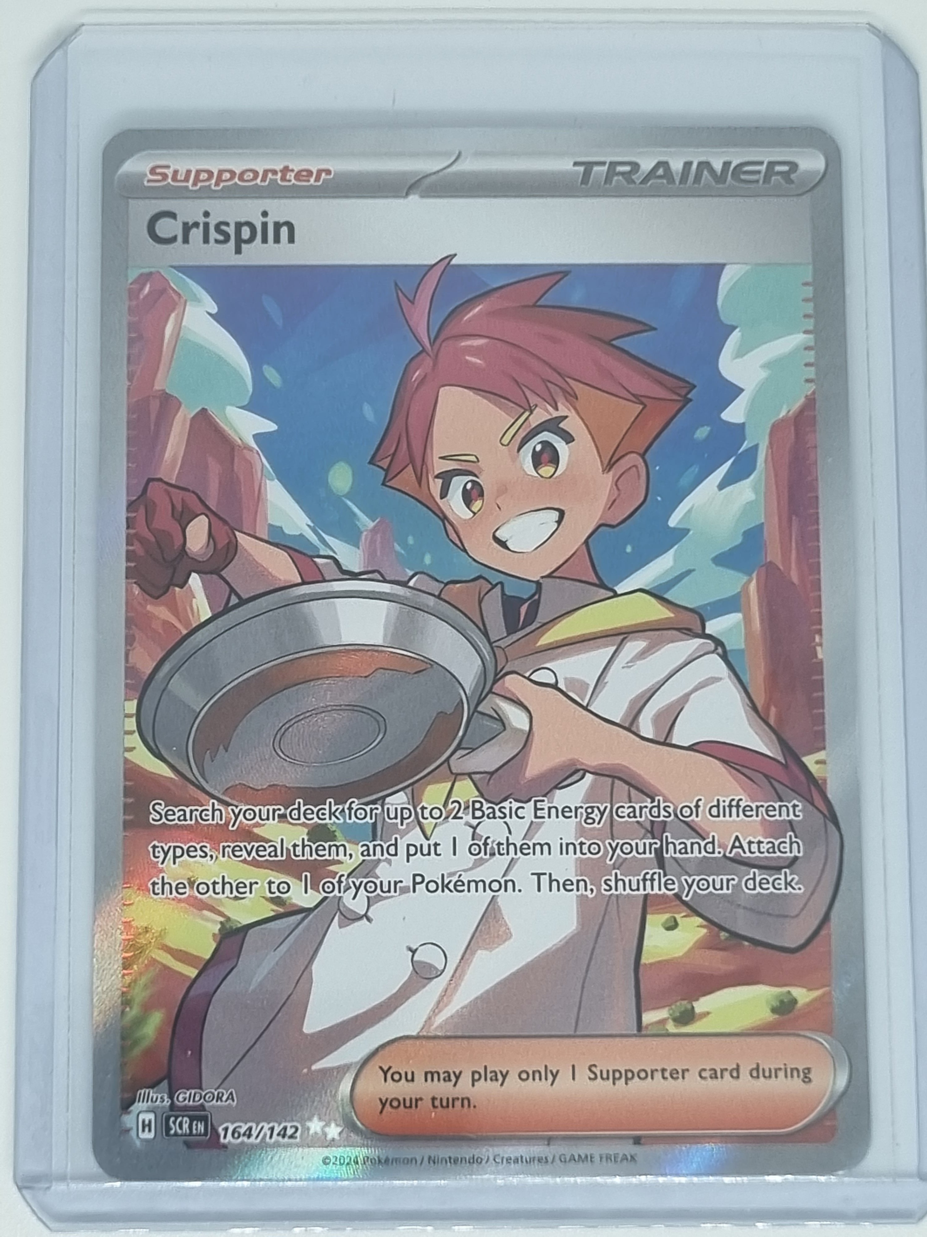 Pokemon TCG - Stellar Crown - #164/142 - Crispin - Full Art