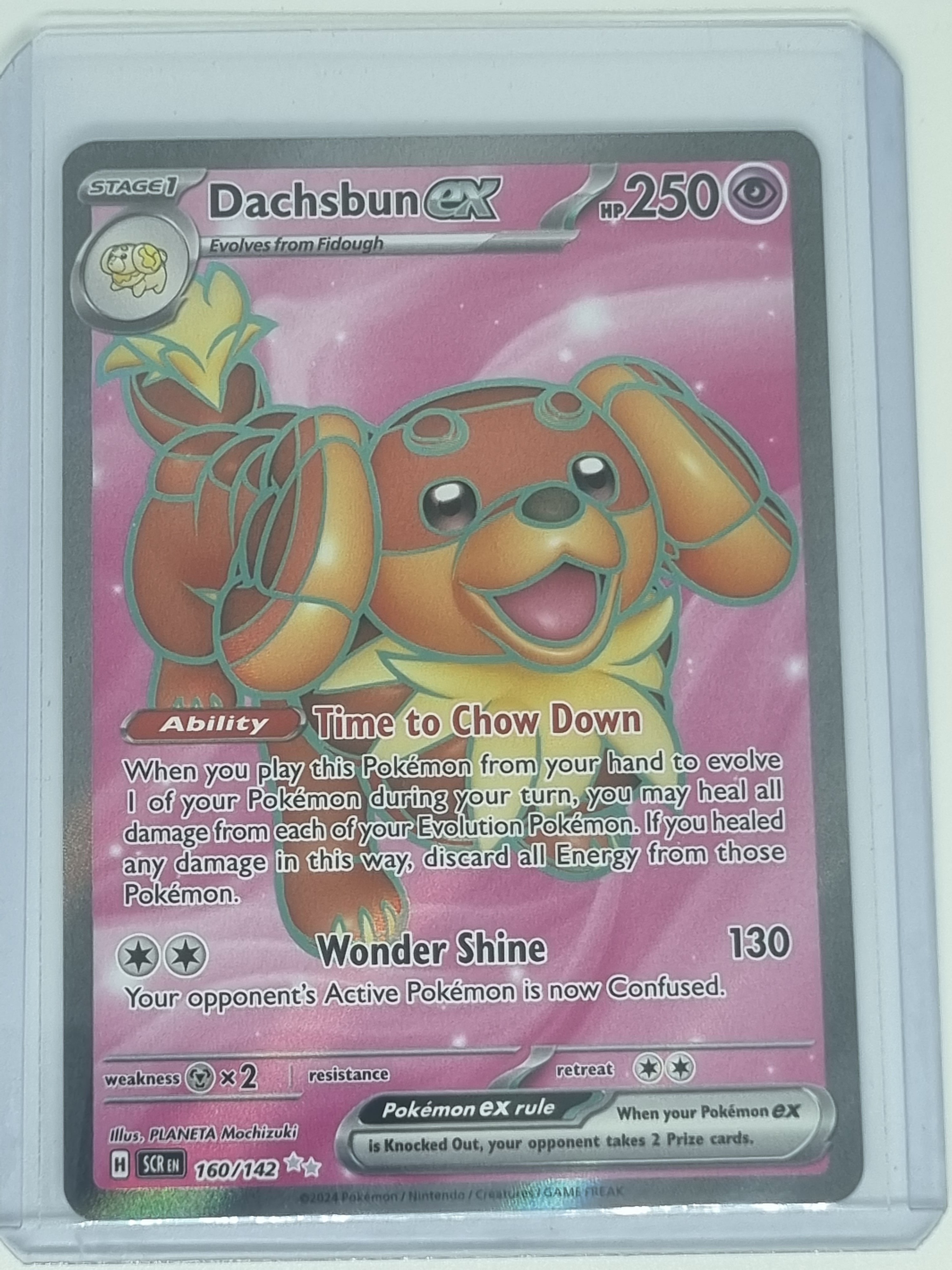 Pokemon TCG - Stellar Crown - #160/142 - Dachsbun EX - Full Art