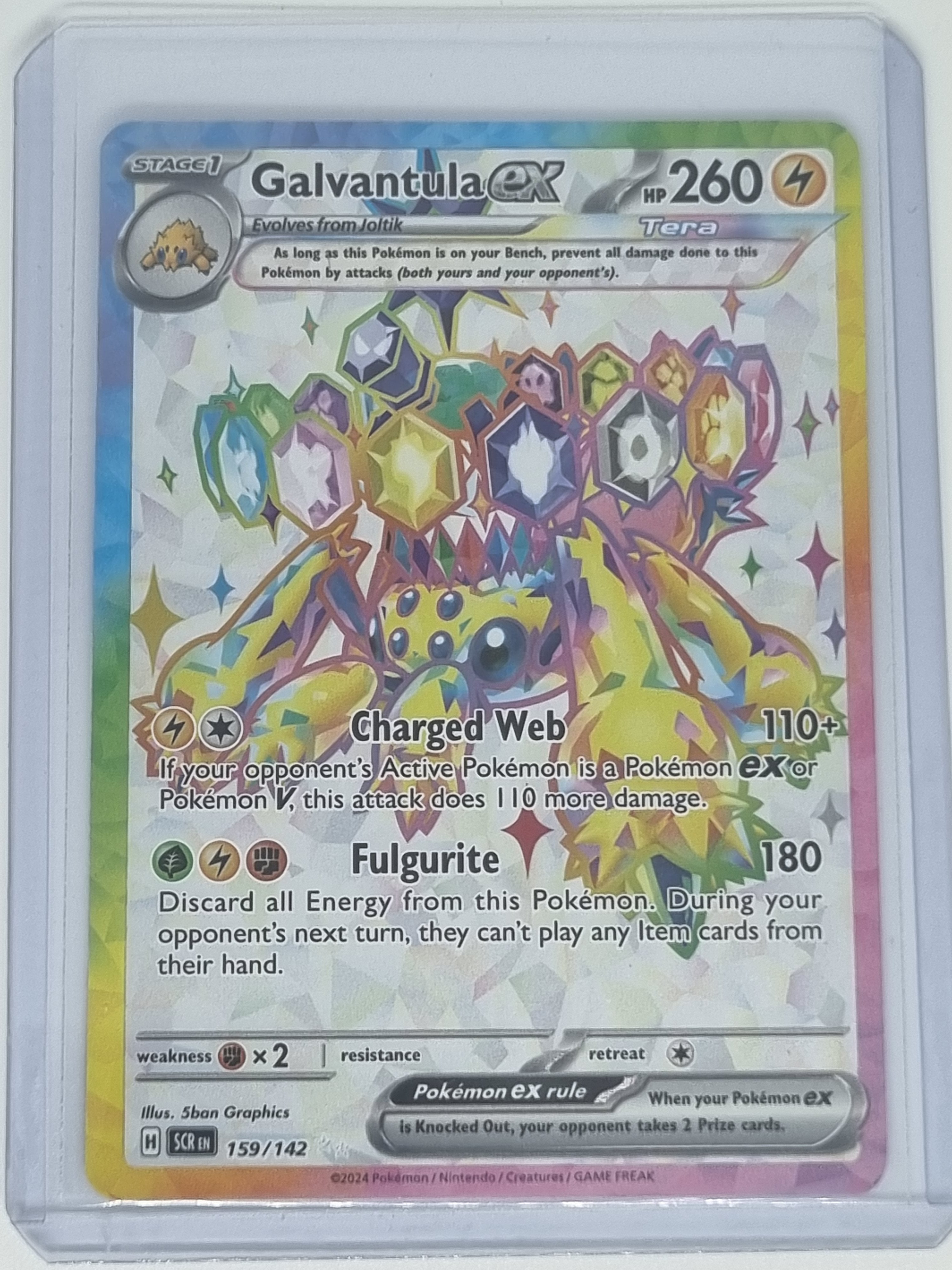 Pokemon TCG - Stellar Crown - #159/142 - Galvantula EX - Full Art