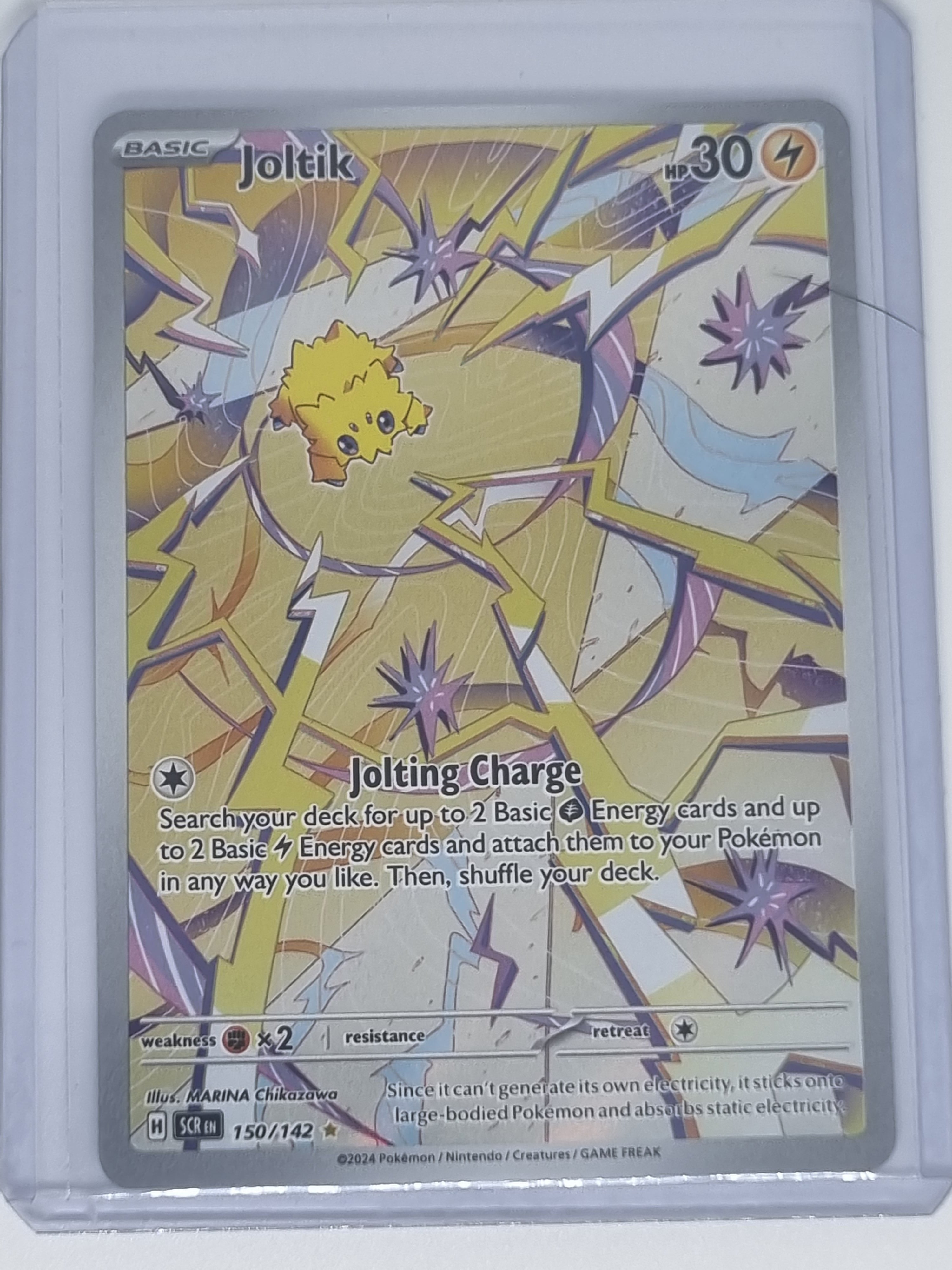Pokemon TCG - Stellar Crown - #150/142 - Joltik - Illustration Rare