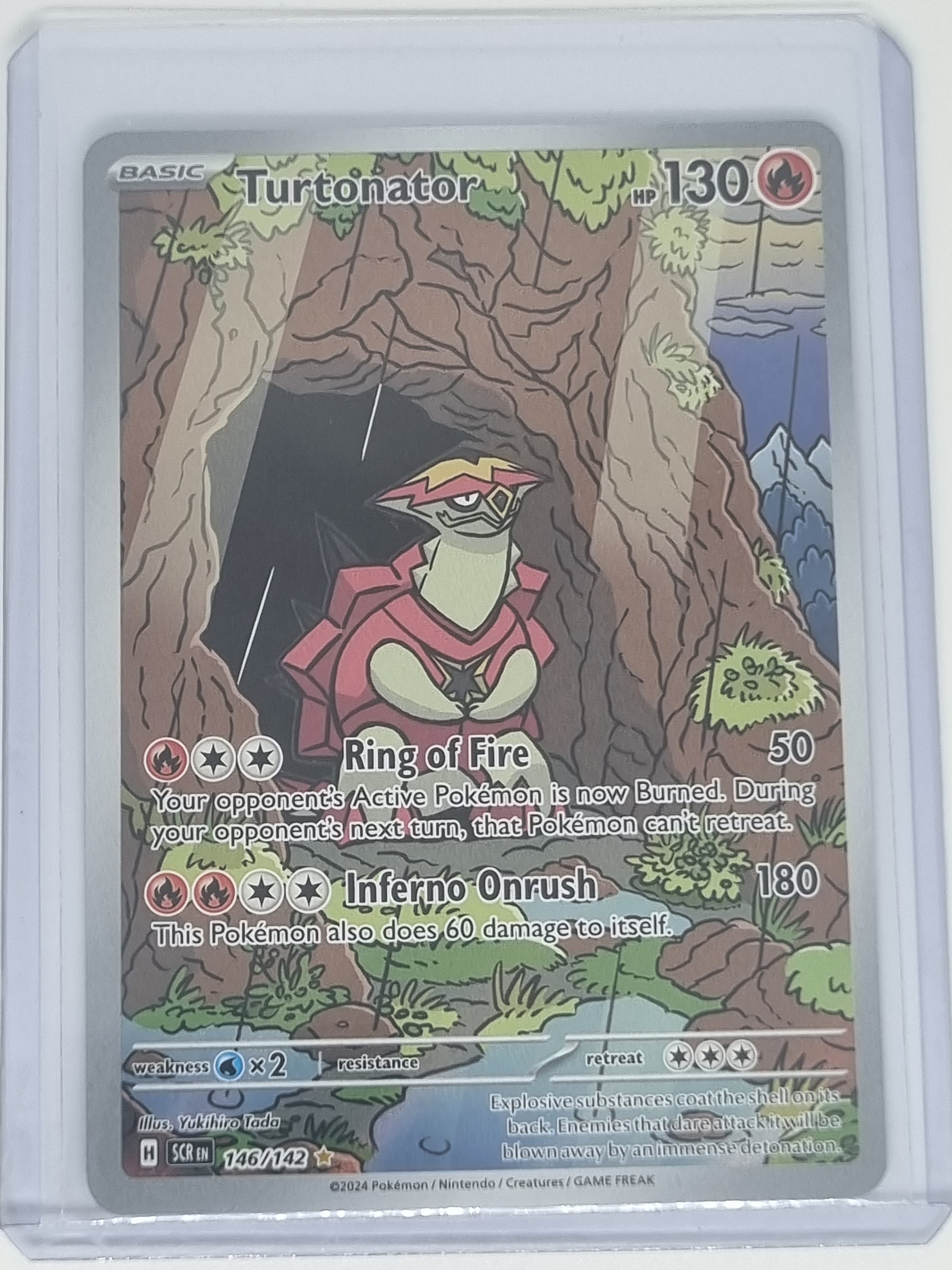 Pokemon TCG - Stellar Crown - #146/142 Turtonator - Illustration Rare