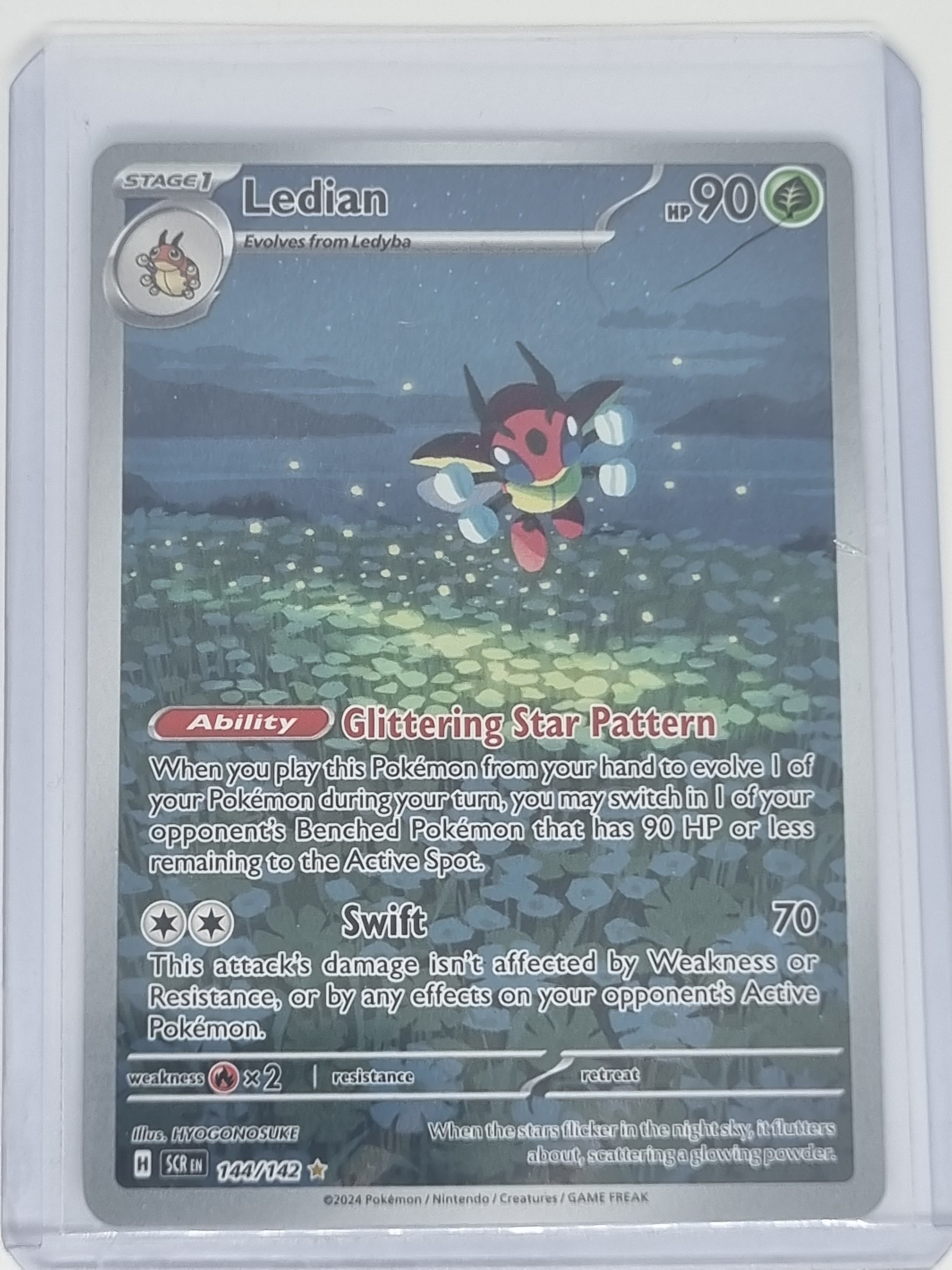 Pokemon TCG - Stellar Crown - #144/142 - Ledian - Illustration Rare