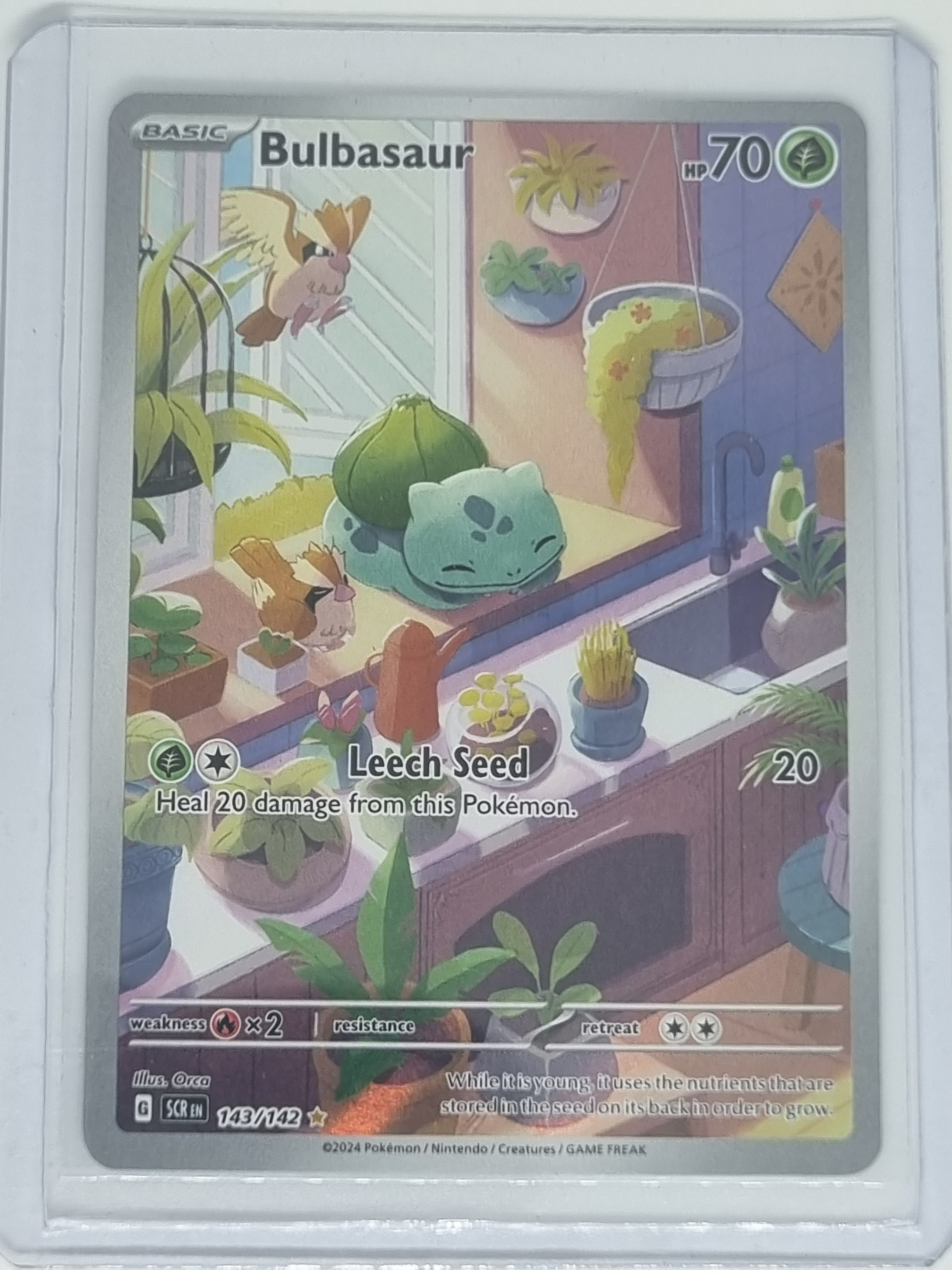 Pokemon TCG - Stellar Crown - #143/142 - Bulbasaur - Illustration Rare