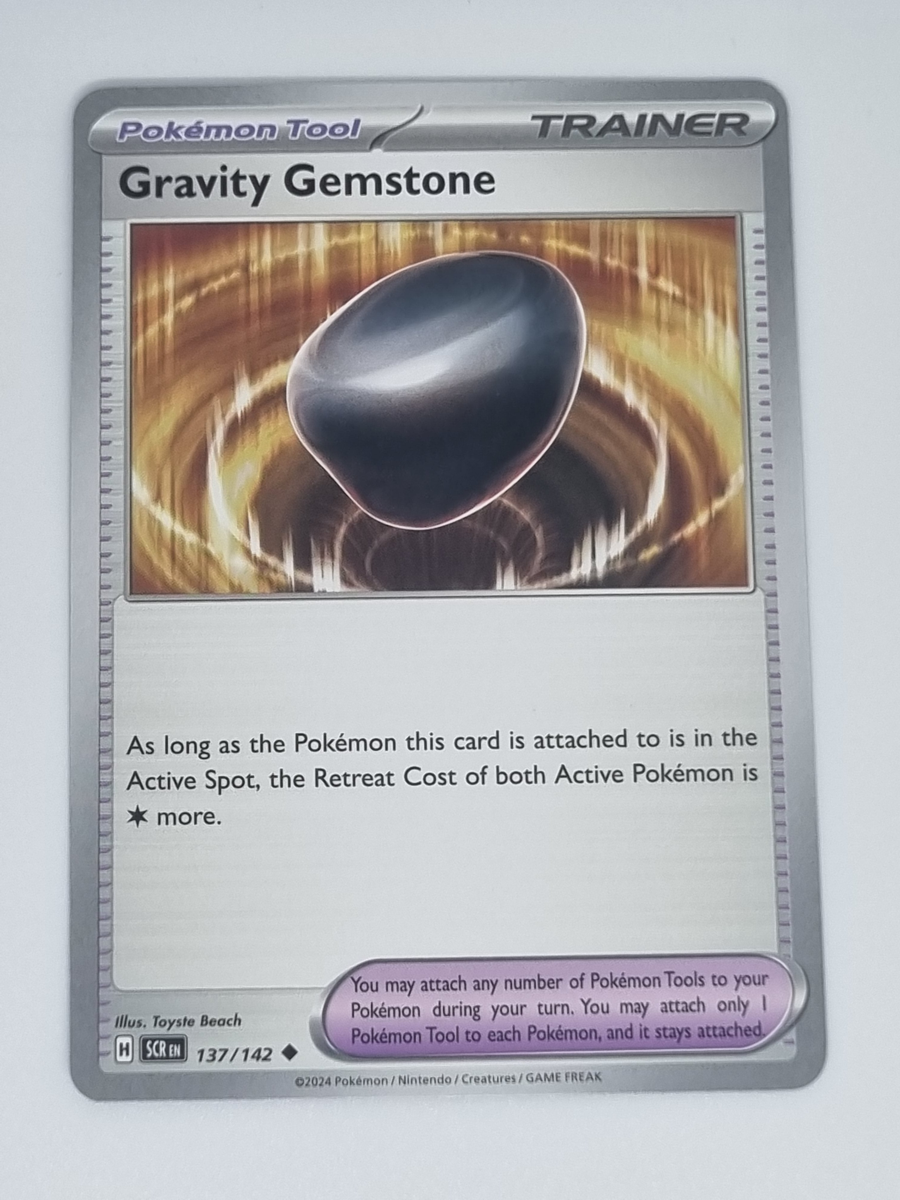 Pokemon TCG - Stellar Crown - #137/142 - Gravity Stone - Uncommon