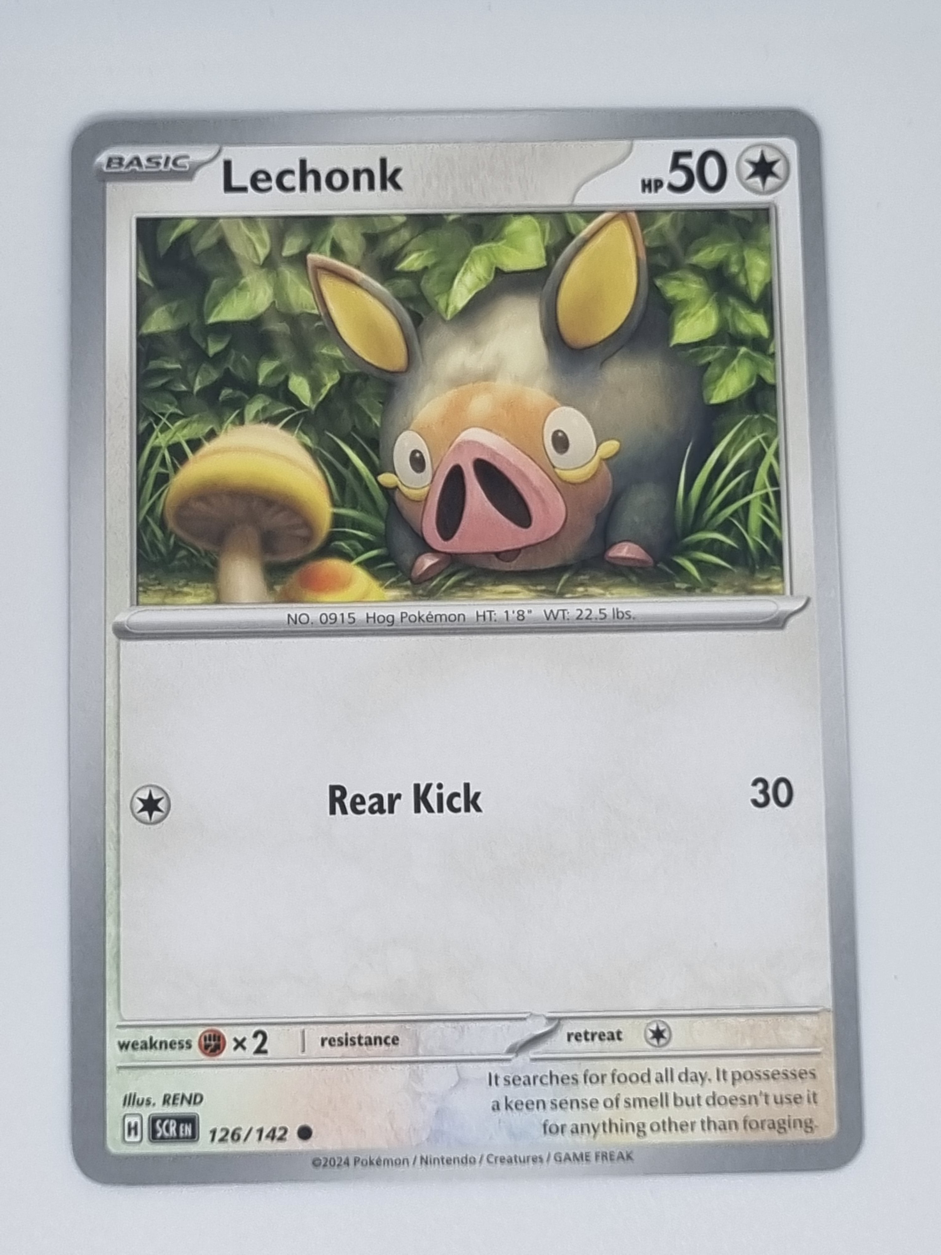 Pokemon TCG - Stellar Crown - #126/142 - Lechonk - Common