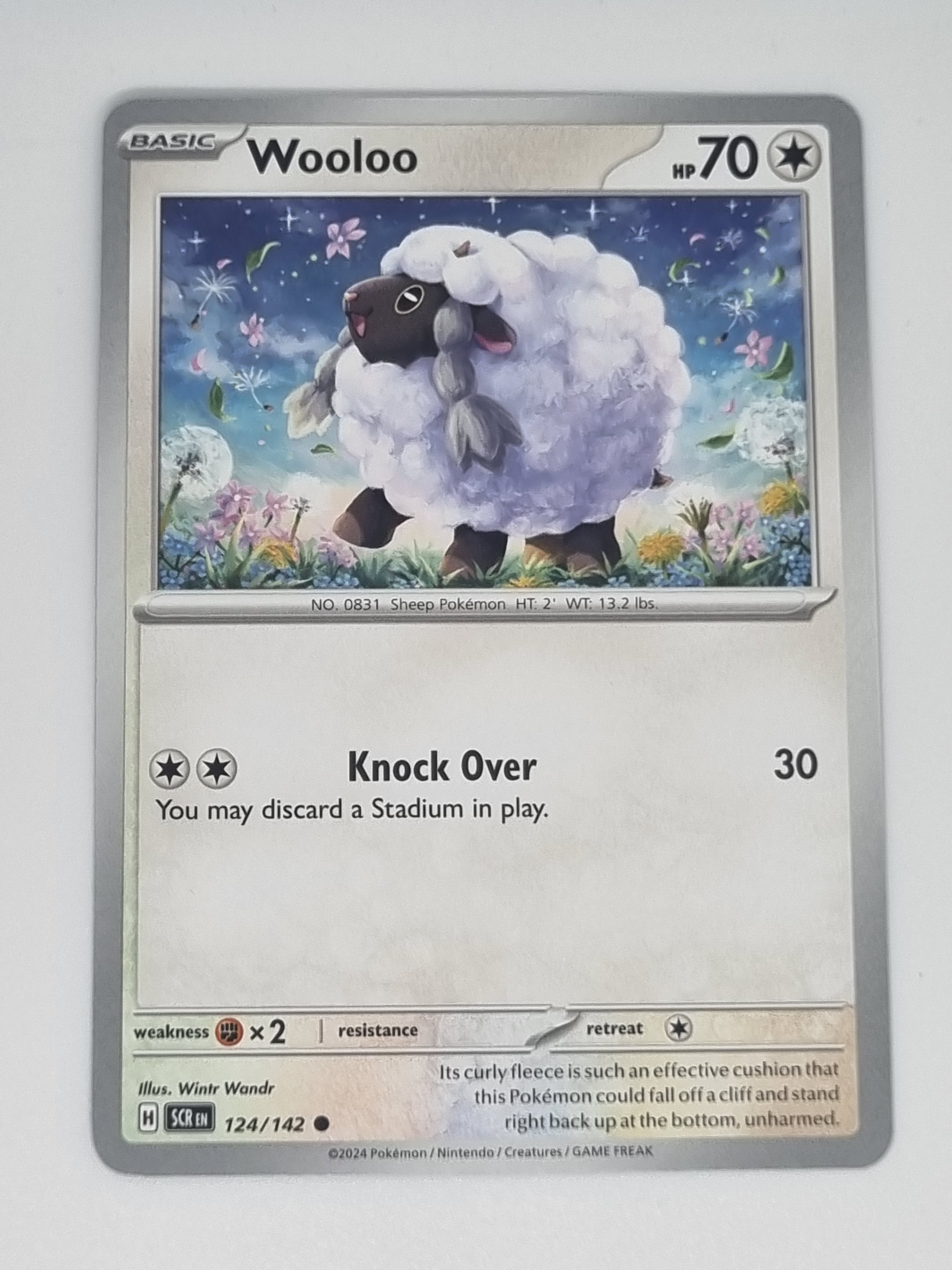 Pokemon TCG - Stellar Crown - #124/142 - Wooloo - Common