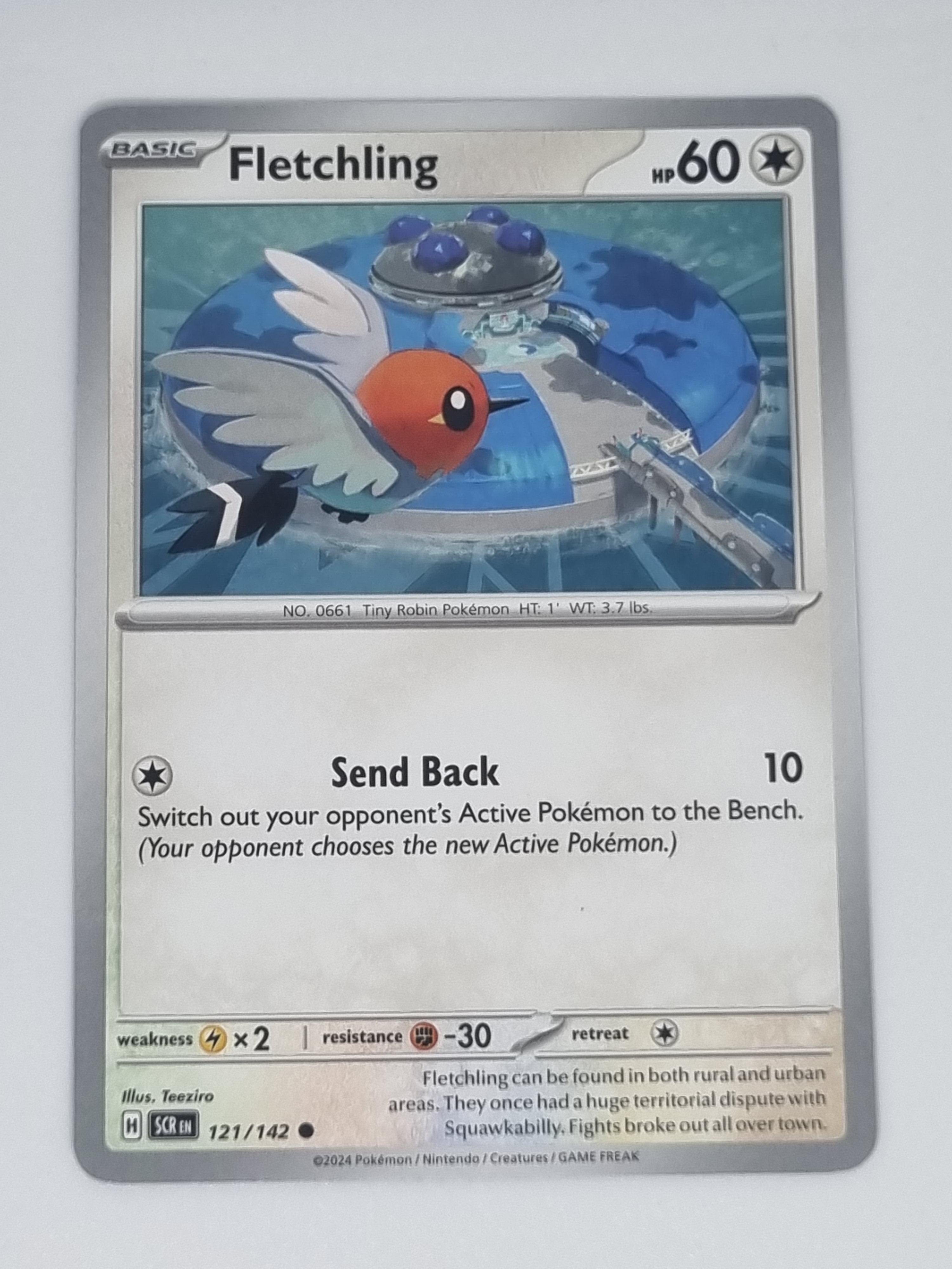 Pokemon TCG - Stellar Crown - #121/142 - Fletchling - Common