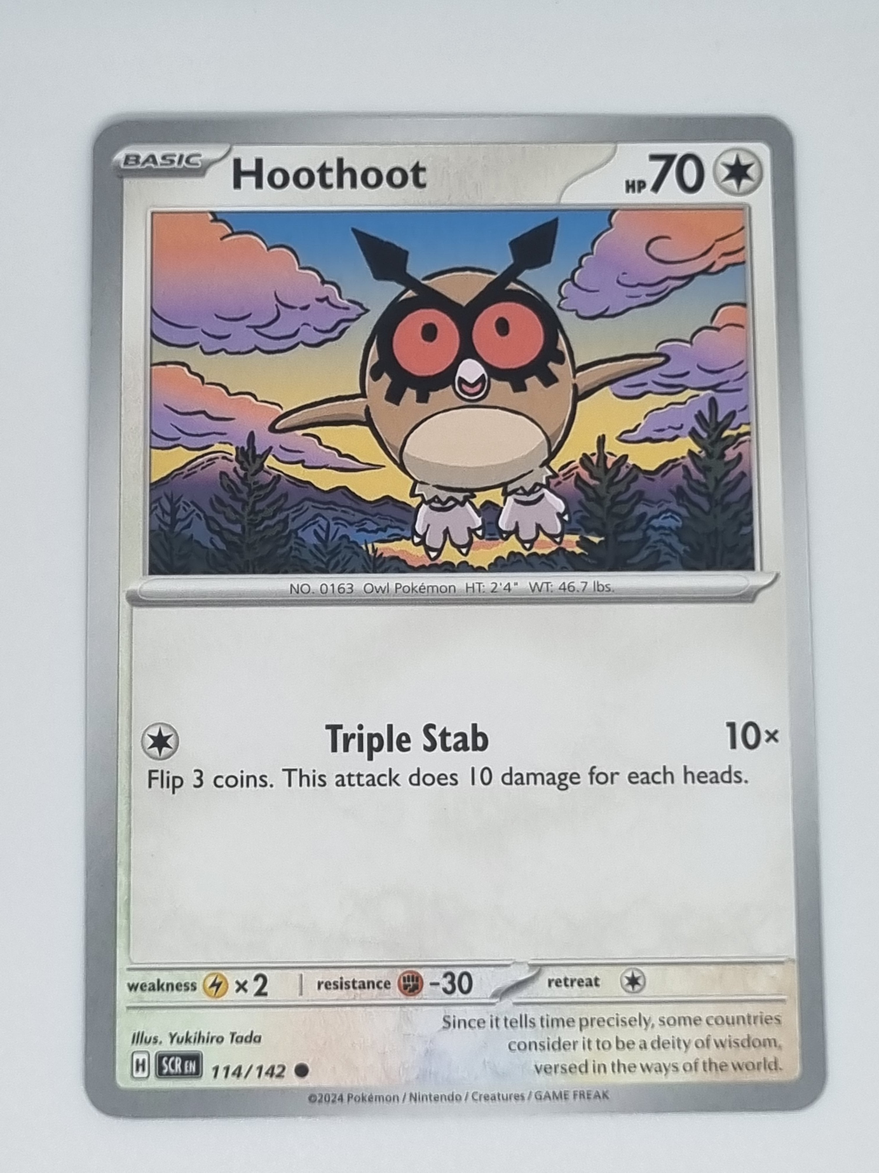 Pokemon TCG - Stellar Crown - #114/142 - HootHoot - Common