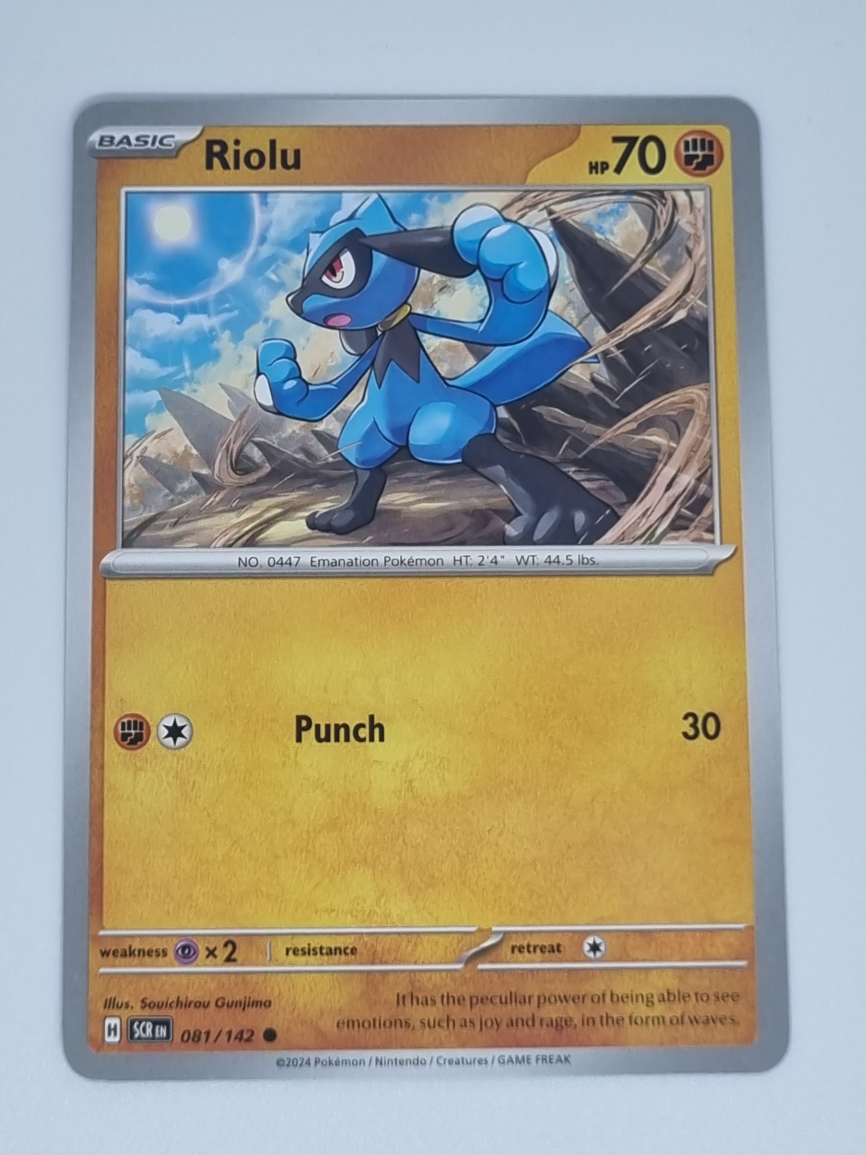 Pokemon TCG - Stellar Crown - #081/142 - Riolu - Common