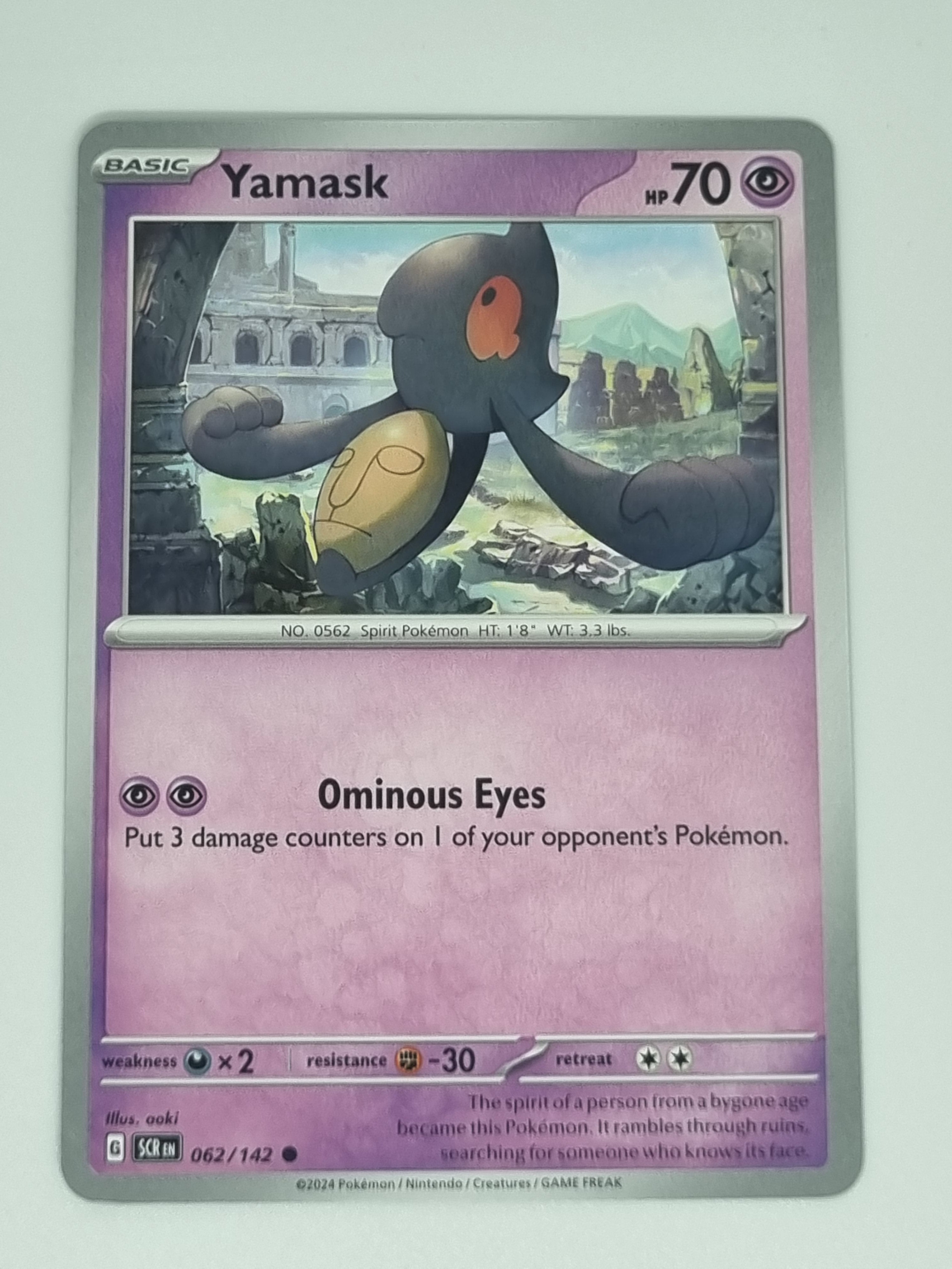 Pokemon TCG - Stellar Crown - #062/142 - Yamask - Common