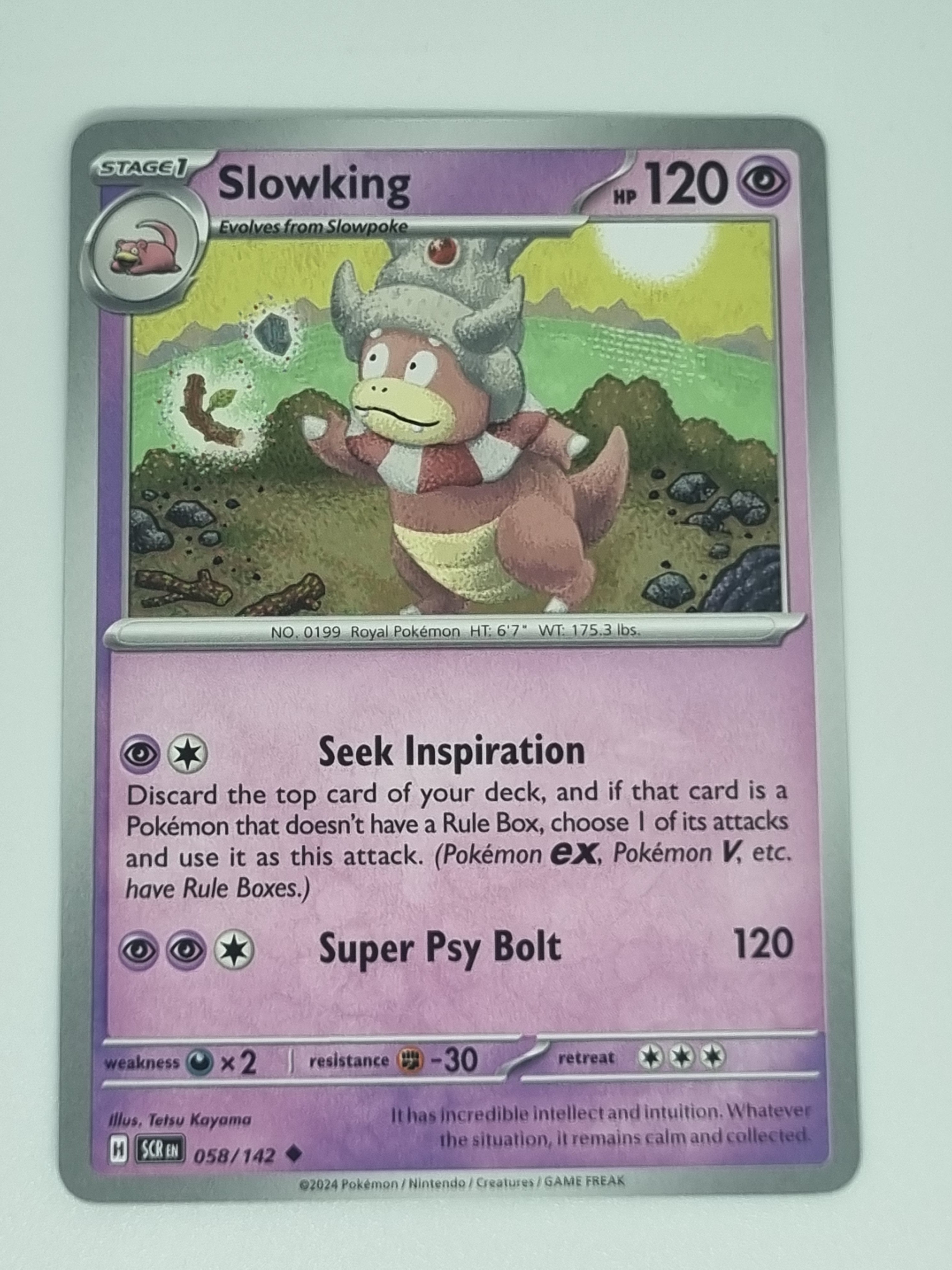 Pokemon TCG - Stellar Crown - #058/142 - Slowking - Uncommon