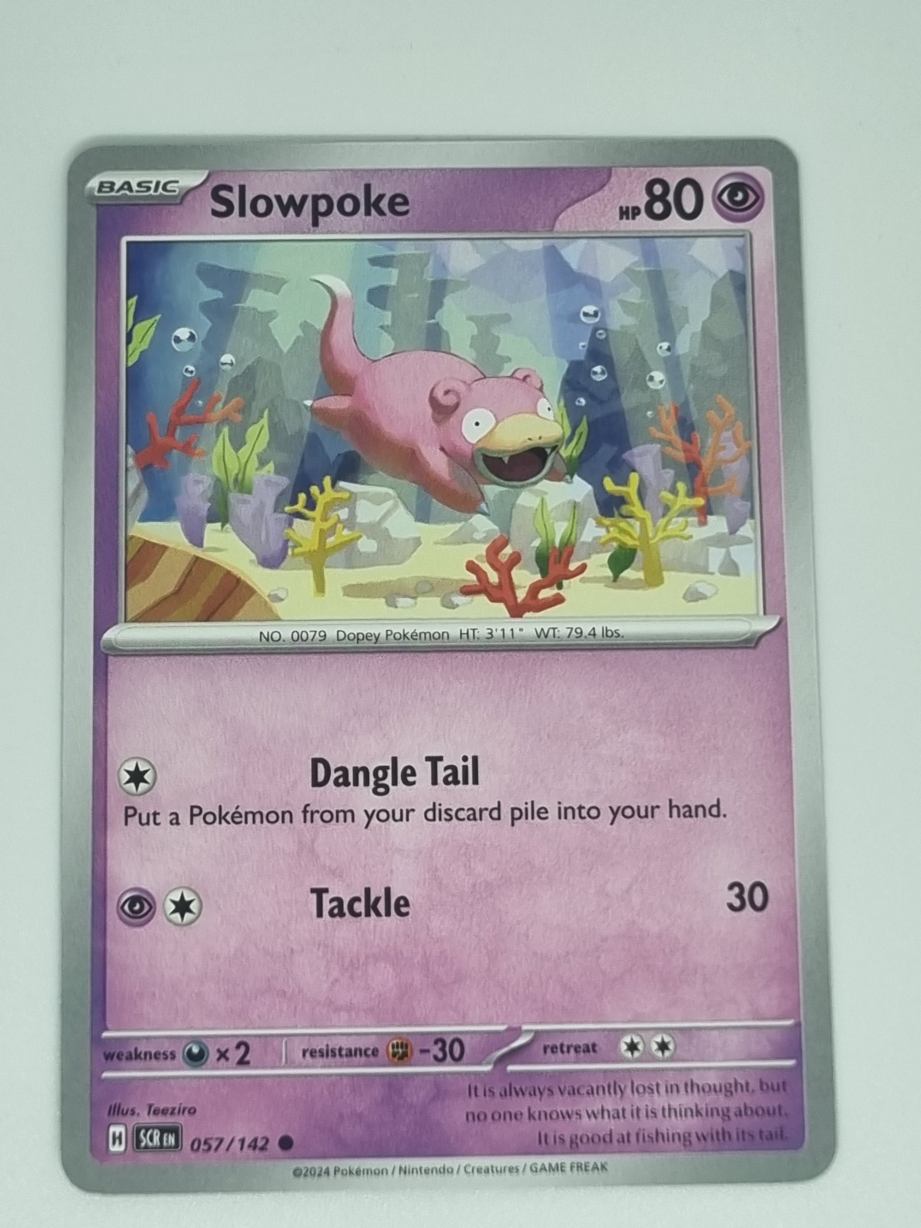 Pokemon TCG - Stellar Crown - #057/142 - Slowpoke - Common