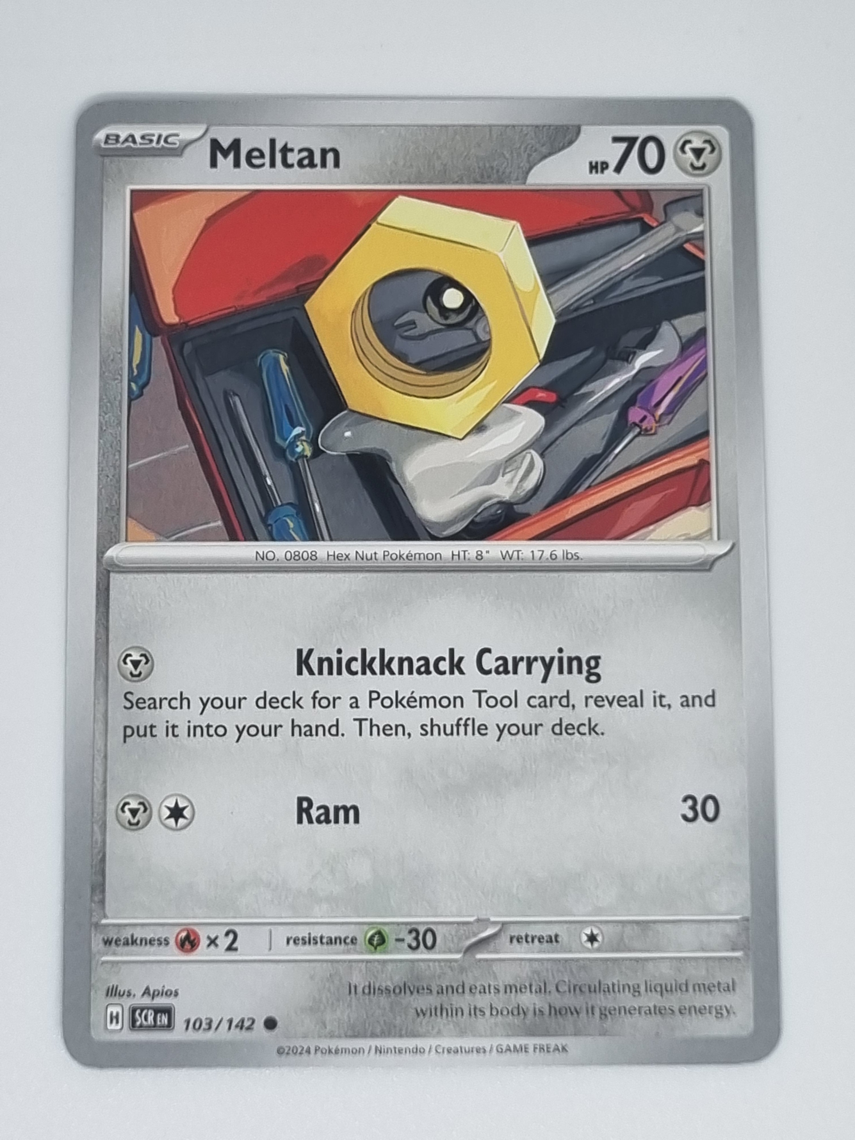Pokemon TCG - Stellar Crown - #103/142 - Meltan - Common