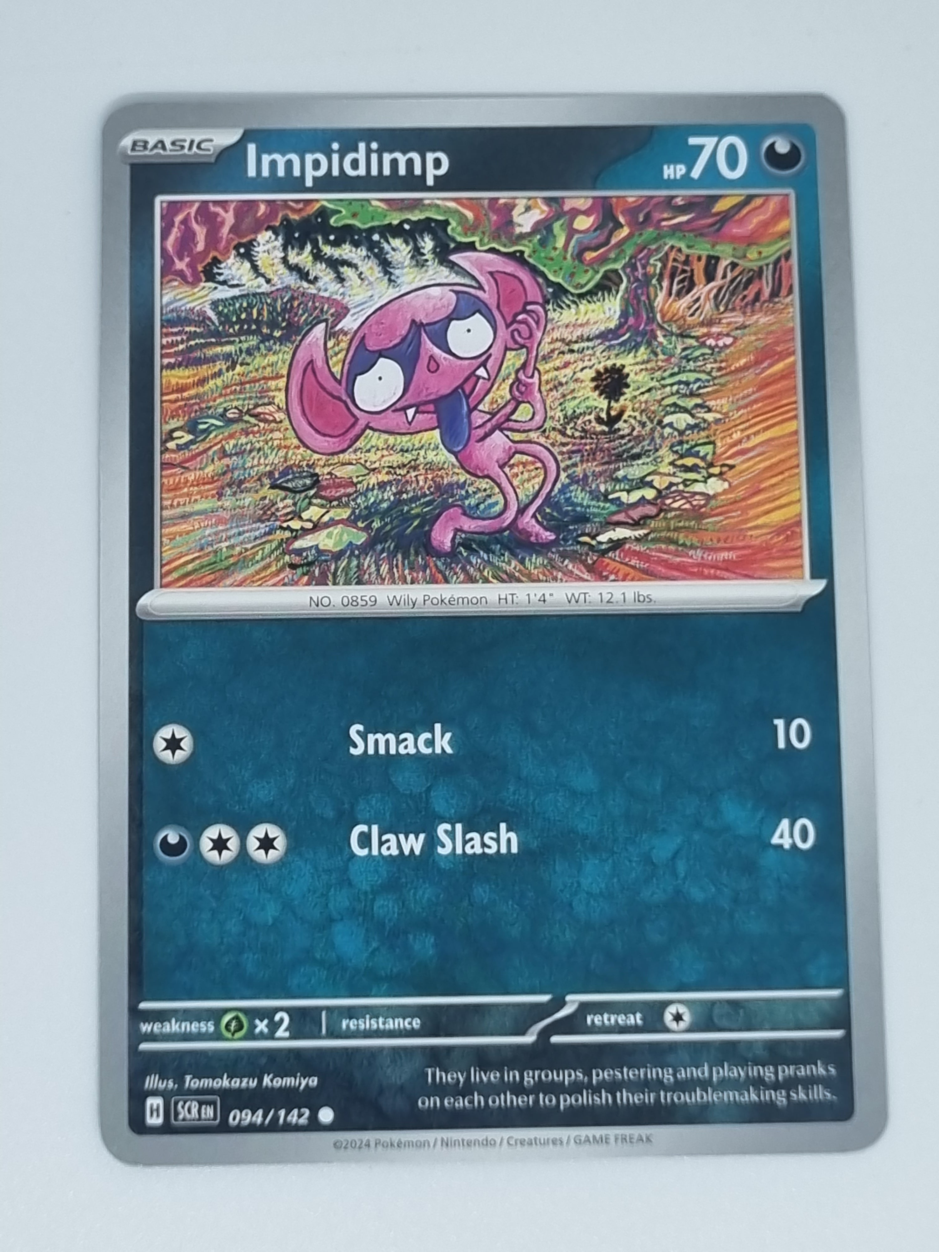 Pokemon TCG - Stellar Crown - #094/142 - Impidimp - Common